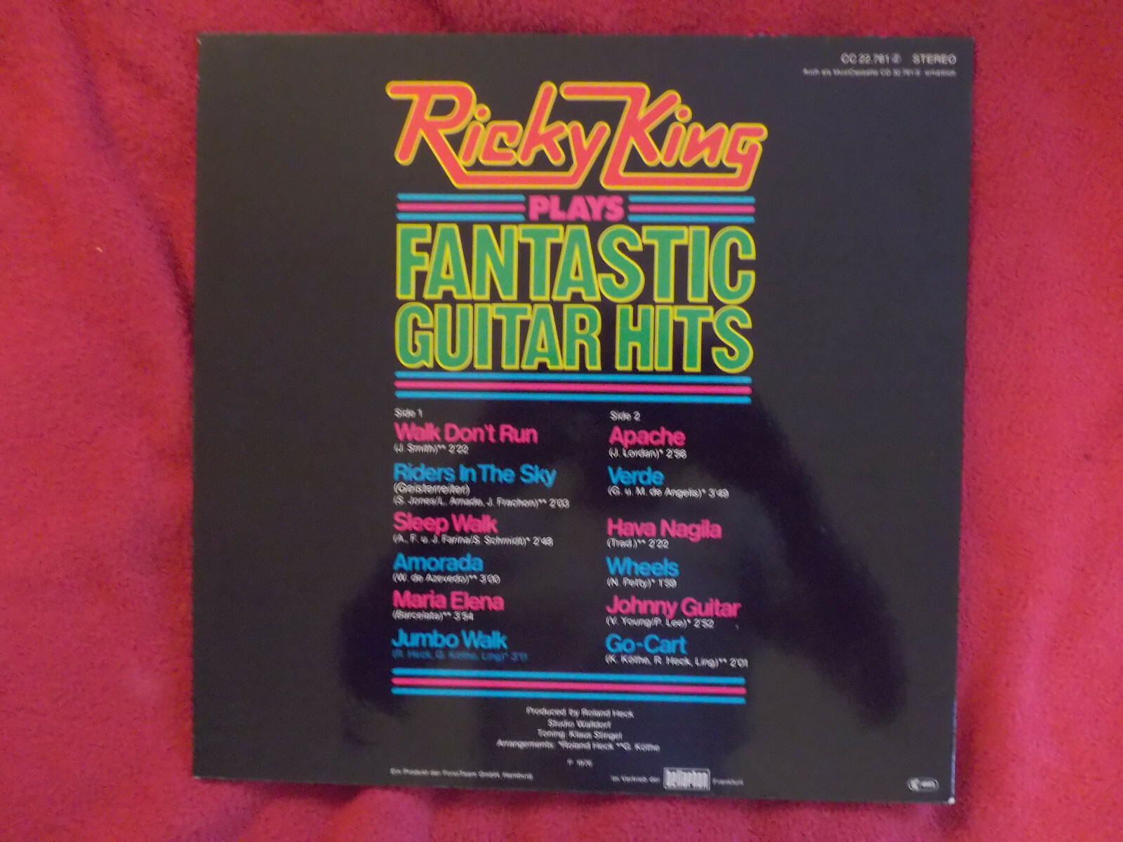Ricky King – plays fantastic guitar hits (LP, Acanta Records, 1976), Bild 2