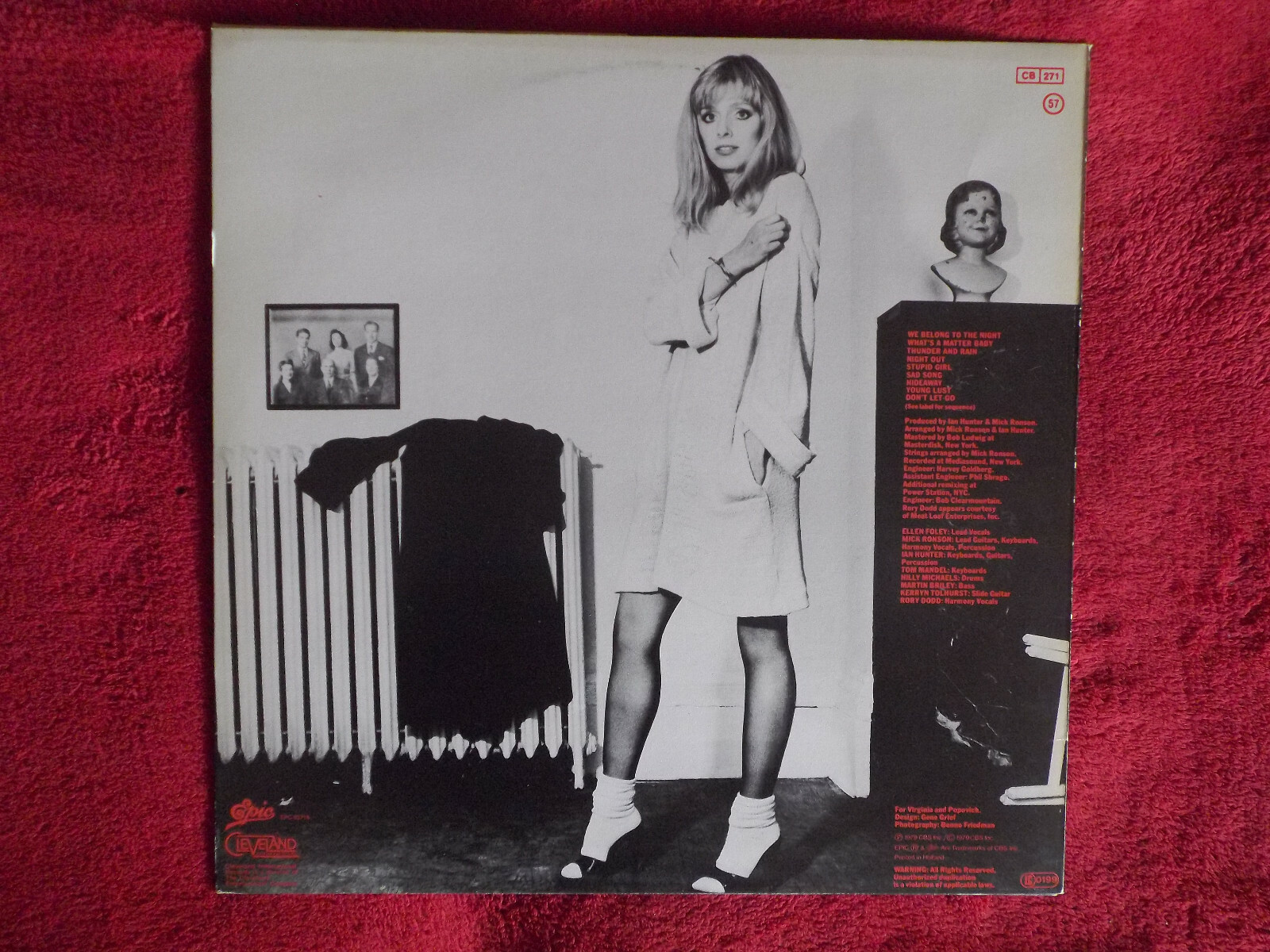 Ellen Foley – Nightout | LP, Epic Records, 1979, Bild 3
