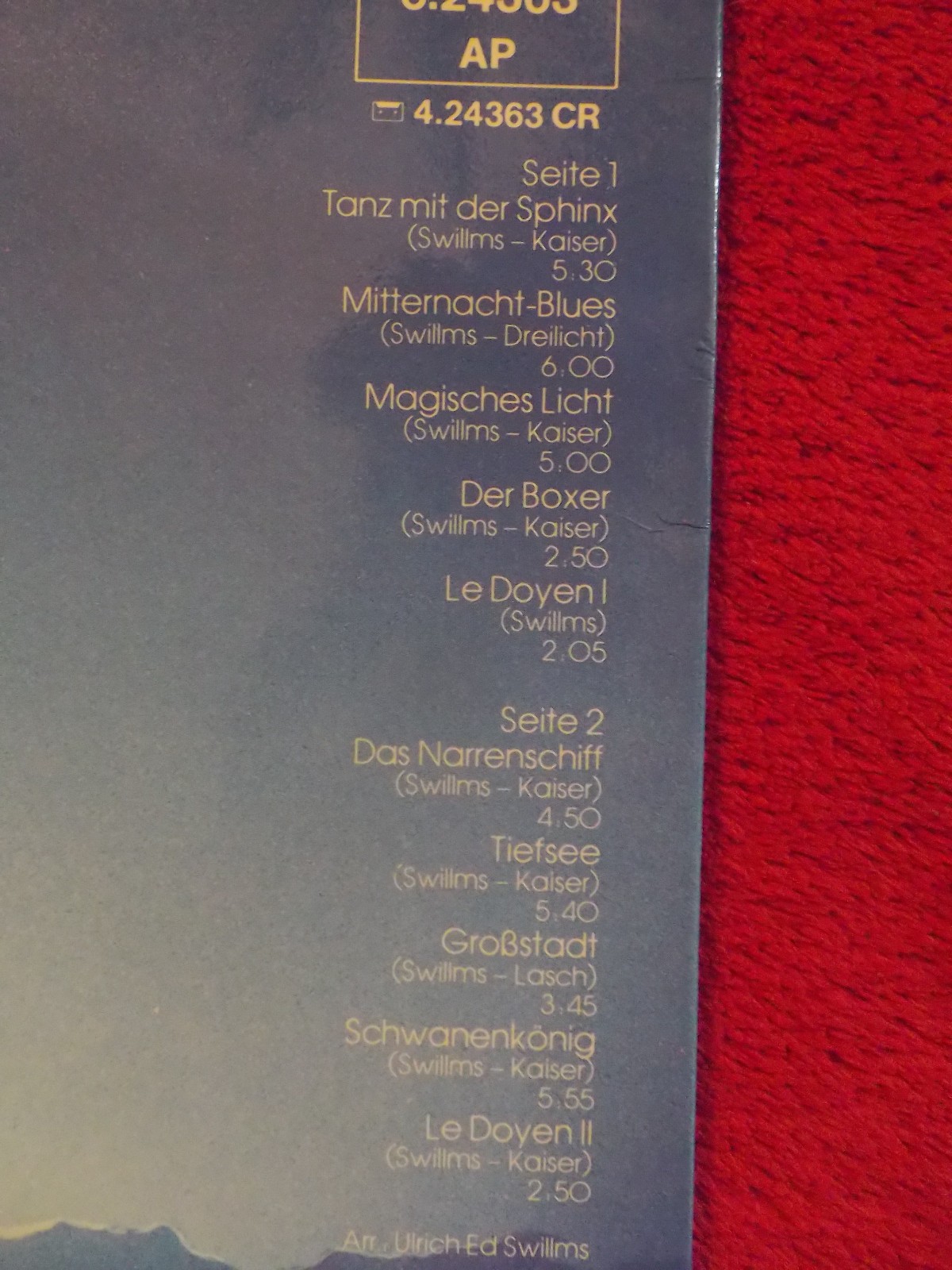 Karat – Schwanenkönig | Pool Records, 1980, LP, Bild 3