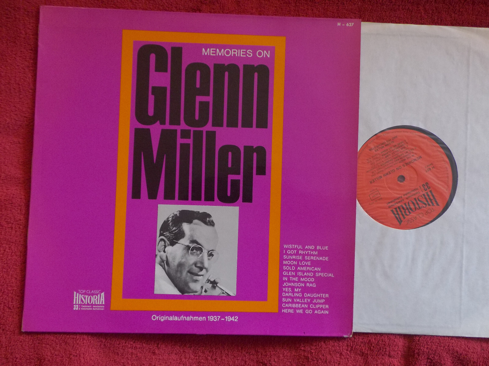 Glenn Miller – Memories on Glenn Miller (Historia Records, H - 627)
