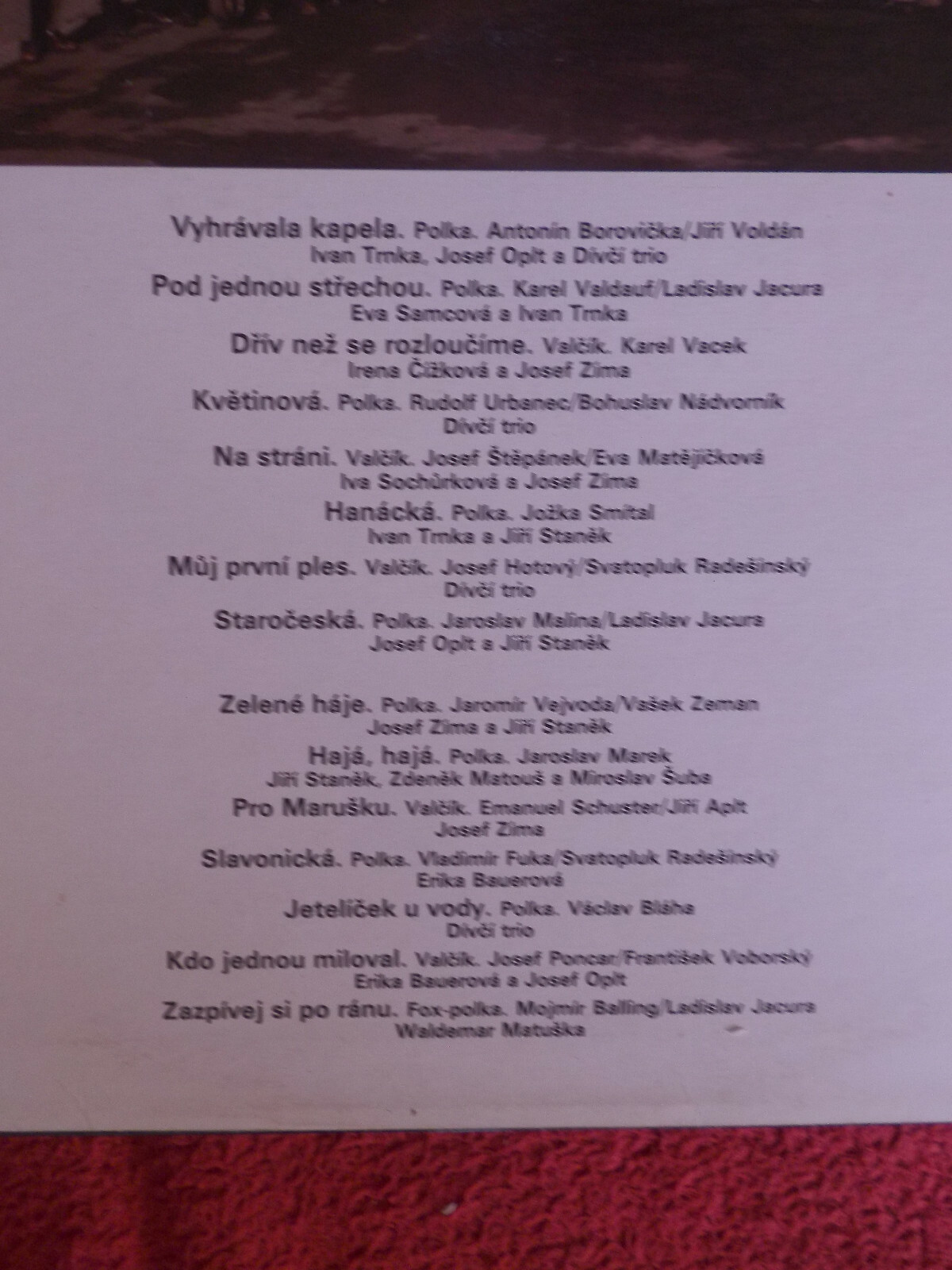 Jindrich Bauer – Hrala Muzika (Supraphon, LP), Bild 4