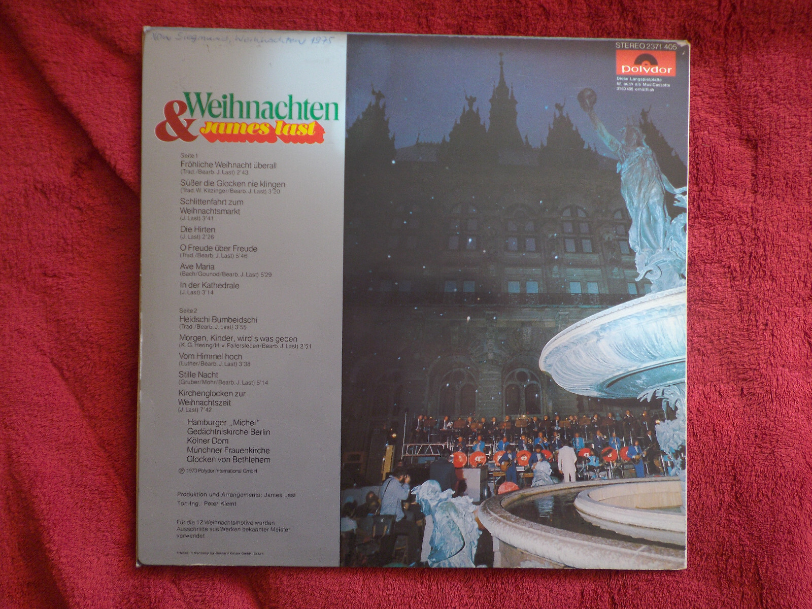James Last – Weihnachten und James Last | Polydor LP, 1973, Bild 3