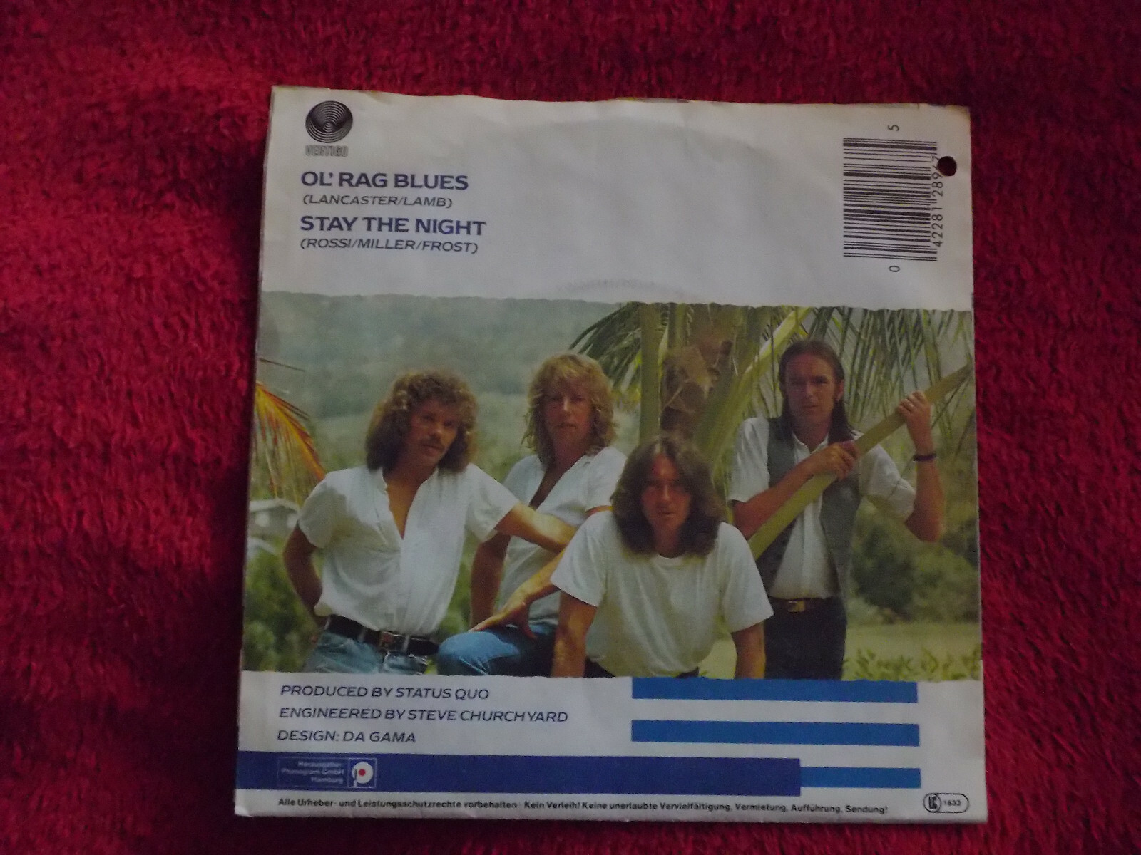 Status Quo – Ol´rag blues / Stay the night (7″-Single), Bild 2