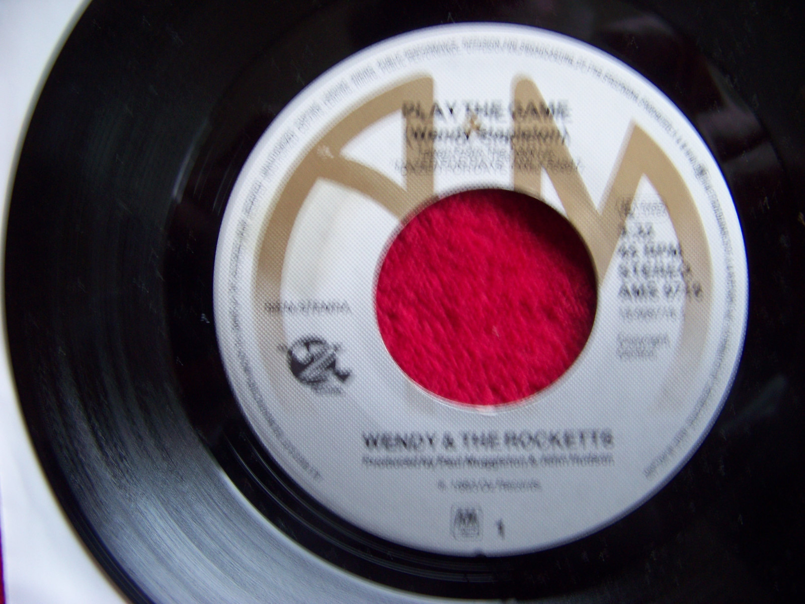 Wendy & The Rocketts – Play the game / I can´t tell you (A&M Records, AMS  9719)
