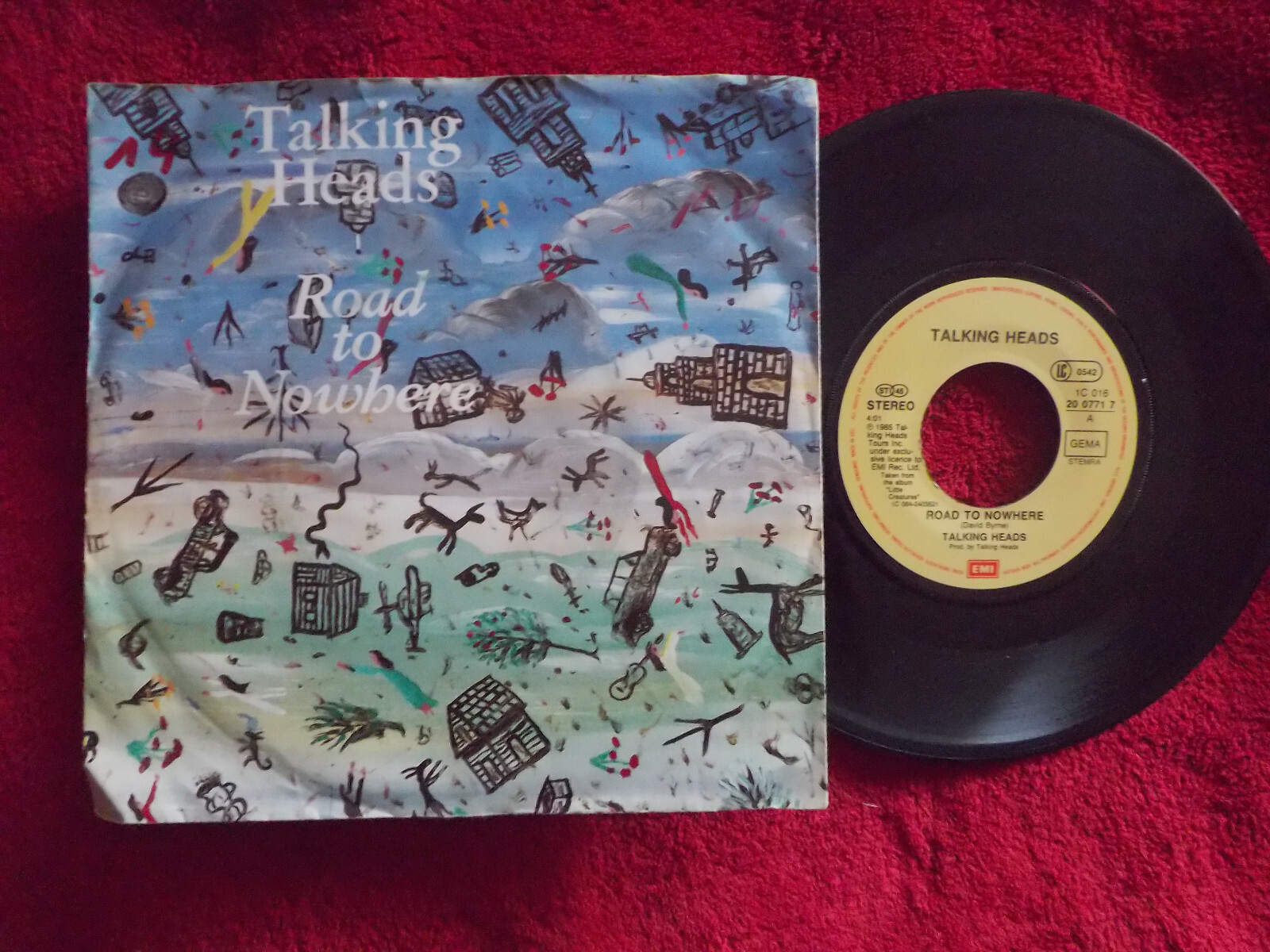 Talking Heads – Road to nowhere / Television man (7″-Single, 1985)