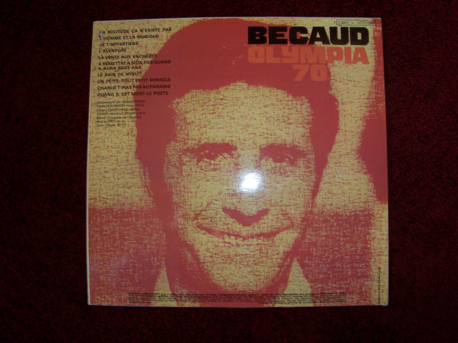 Gilbert Becaud – Olympia 70 (LP), Bild 2