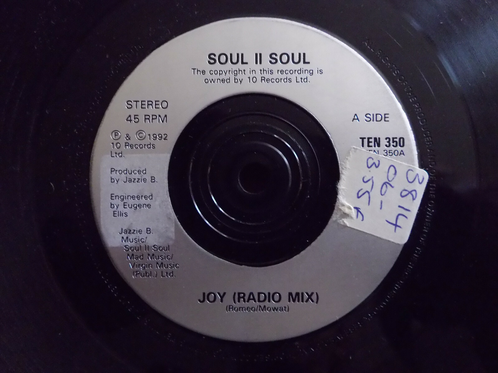 Soul II Soul – Joy (Radio Mix / Album Mix), 7″-Single