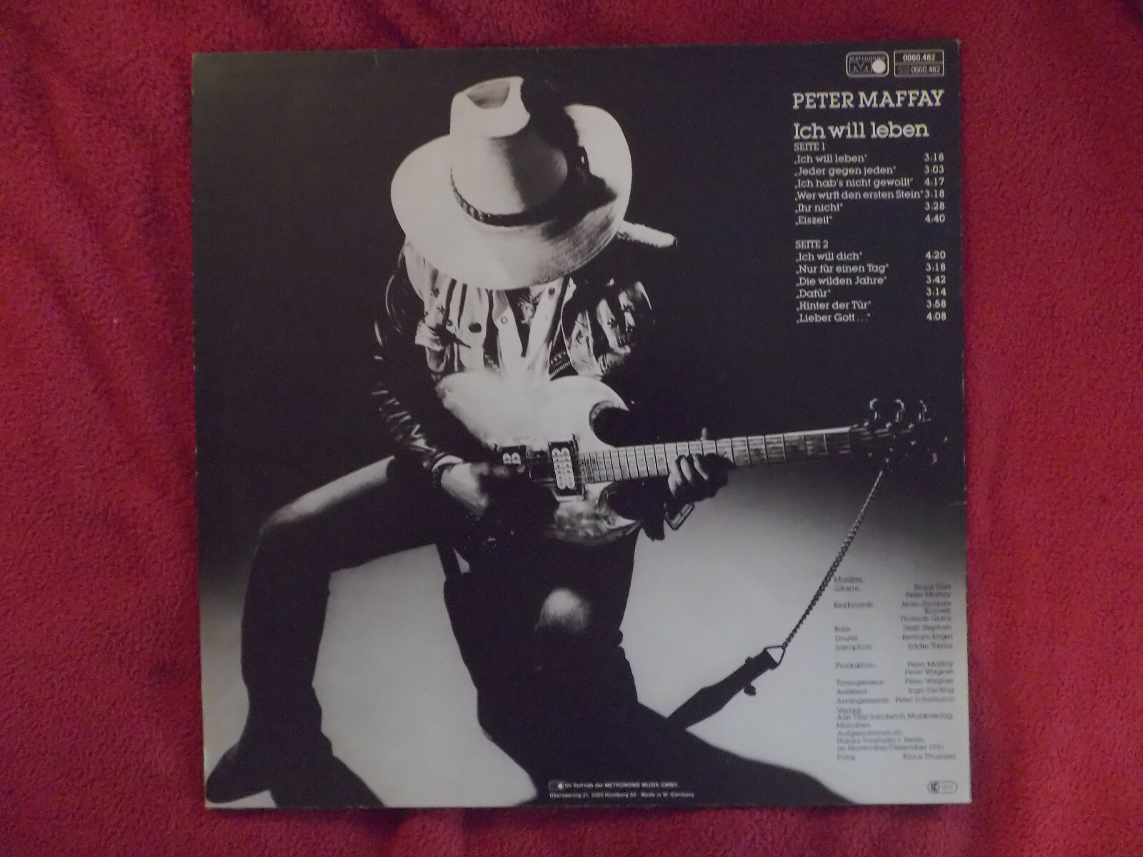 Peter Maffay – Ich will leben (LP, Metronome Records, 1982), Bild 2