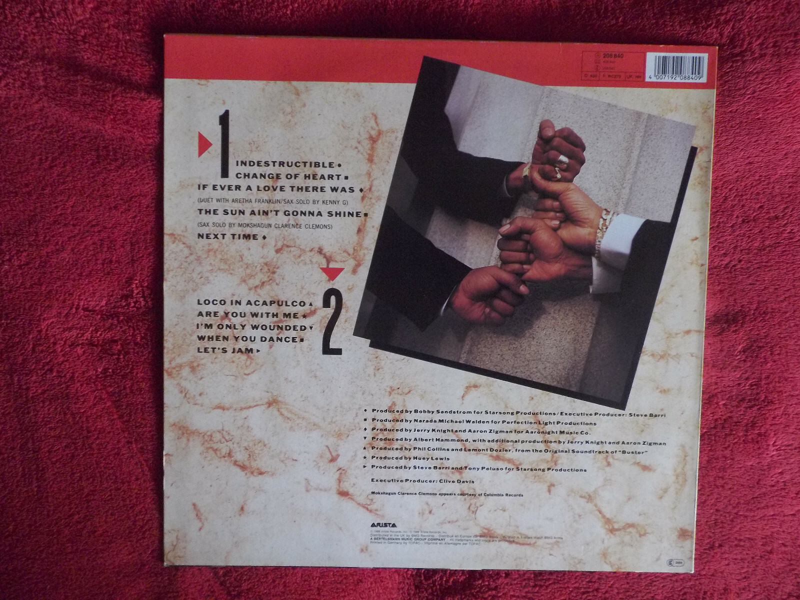 Four Tops – Indestructible (Arista LP, 1988), Bild 3