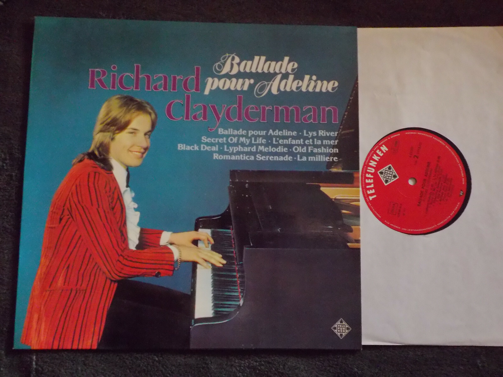 Richard Clayderman – Ballade pour Adeline (LP, Teldec Records, 1977)