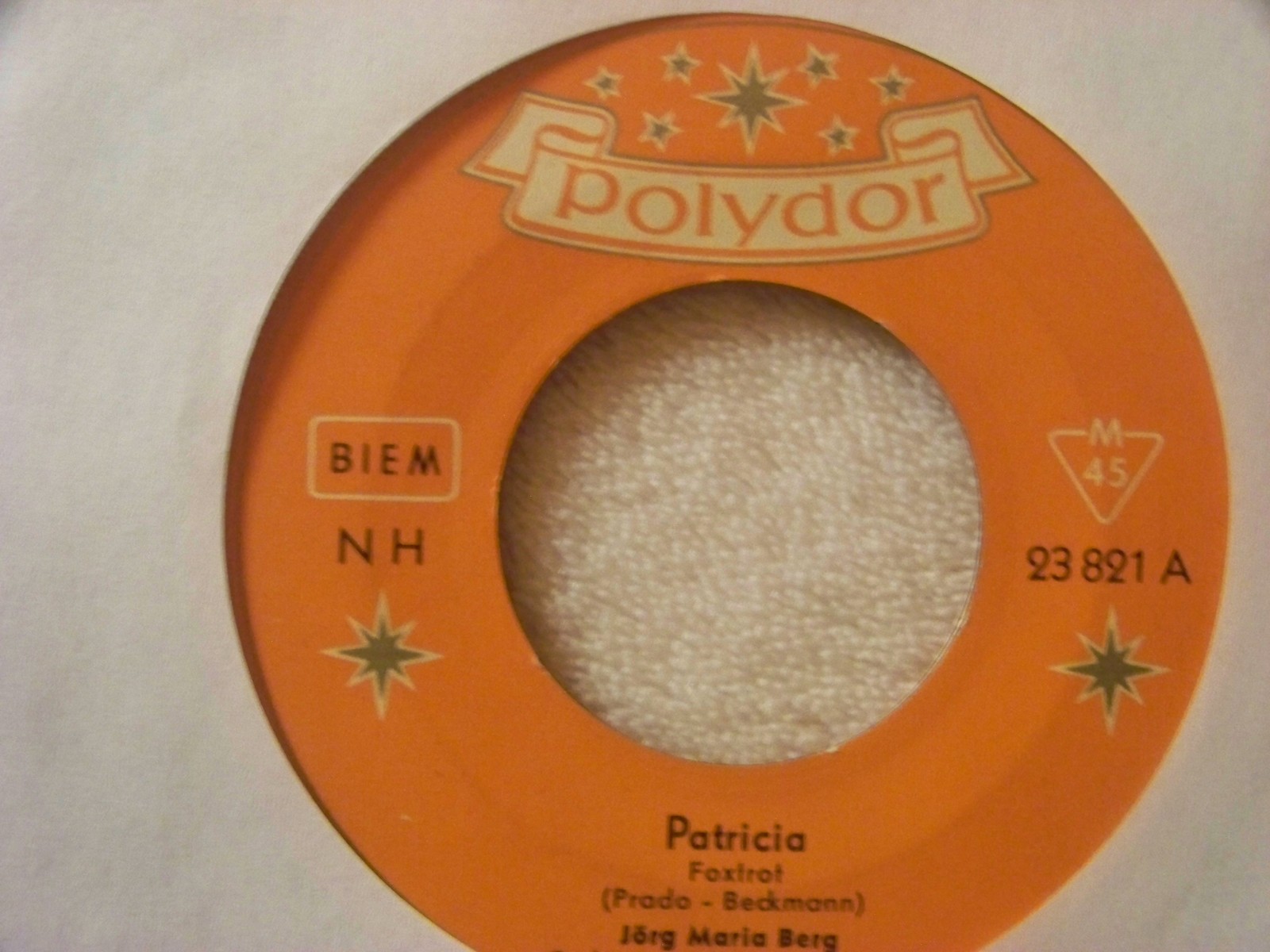 Jörg Maria Berg – Patricia / Torero, Polydor-Single