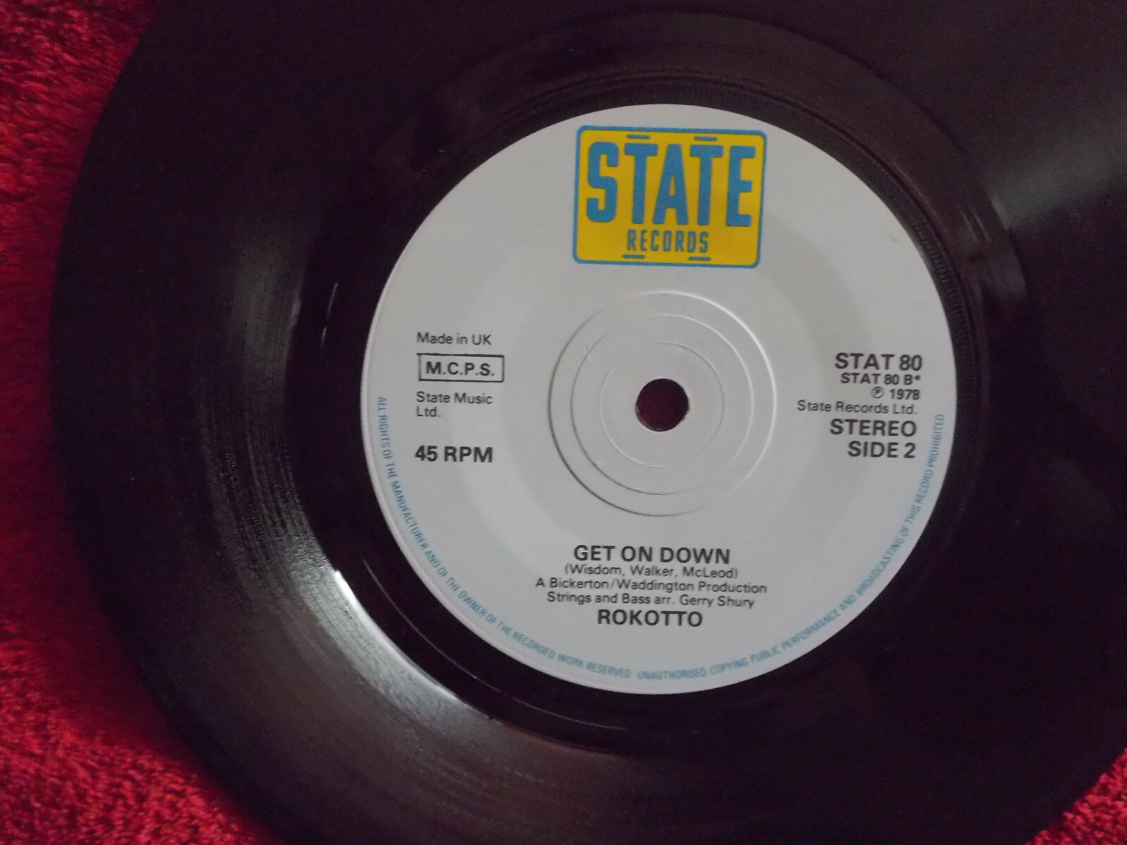 Rokotto – Funk Theory / Get on Down (7″ Single), Bild 2