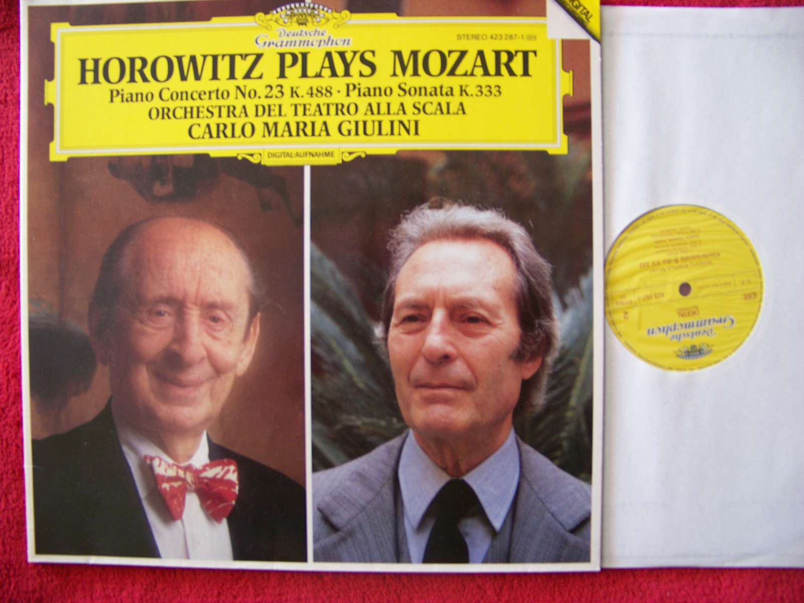 Horowitz plays Mozart – Deutsche Grammophon LP (1987)