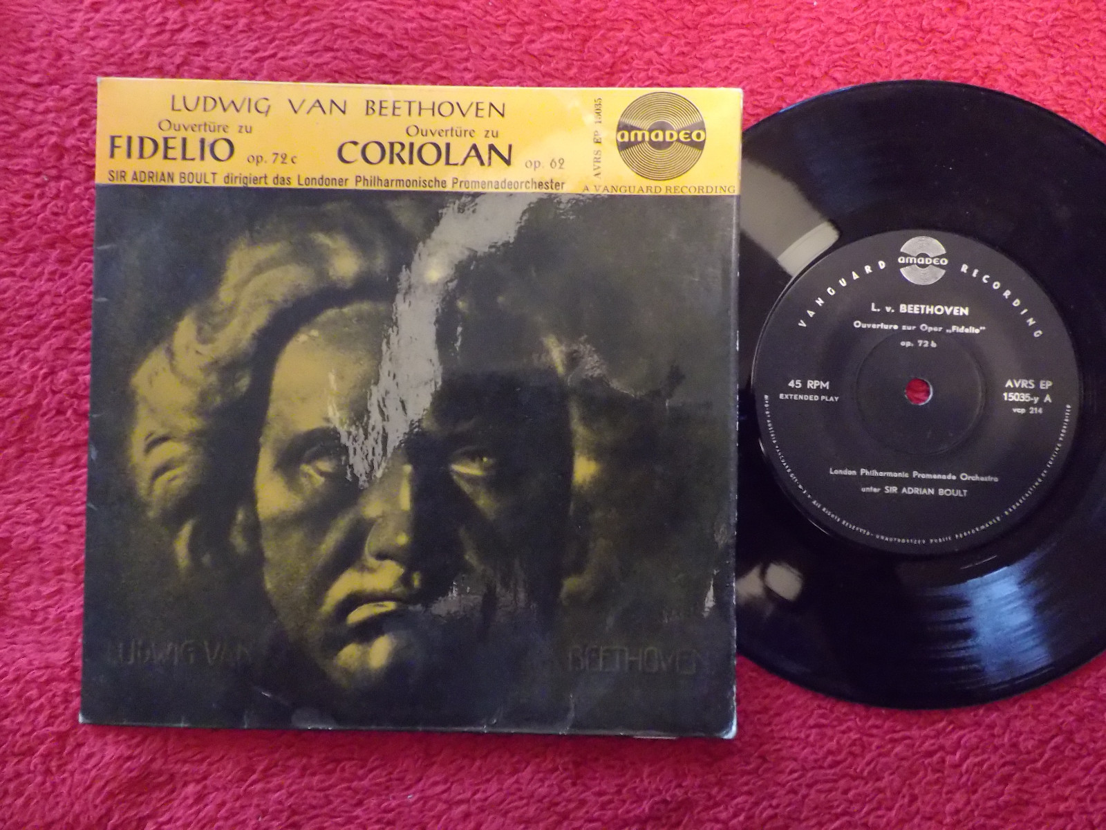 Londoner Philharmonische Promenadeorchester – Ouvertüre zu Fidelio / Ouvertüre zu Coriolan (Amadeo / Vanguard Records)