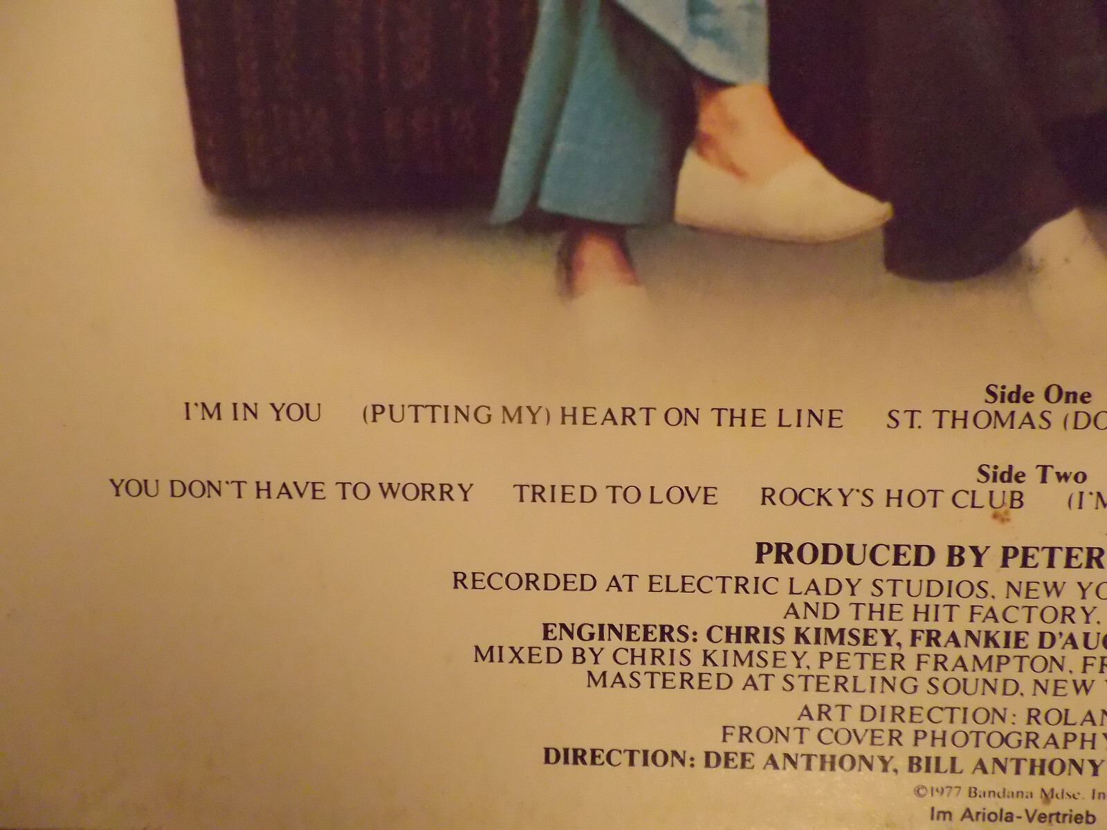 Peter Frampton – I´m in you (1977, A&M Records, LP), Bild 4