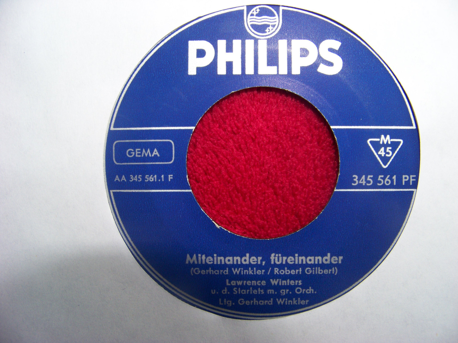 Lawrence Winters – Miteinander, füreinander / Geh mit mir durch´s ganze Leben (Philips 345 561)