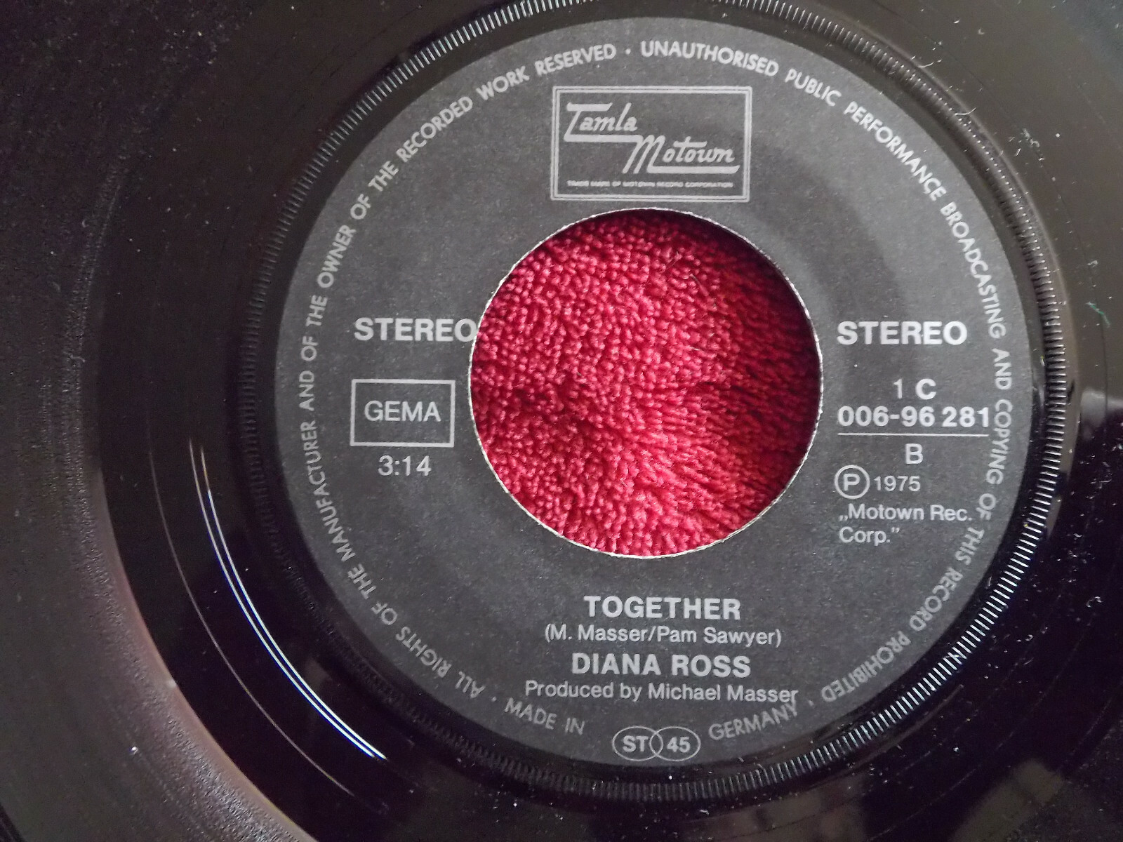 Diana Ross – Sorry doesn´t always make it right / Together | Tamla Motown, 1975, Bild 2