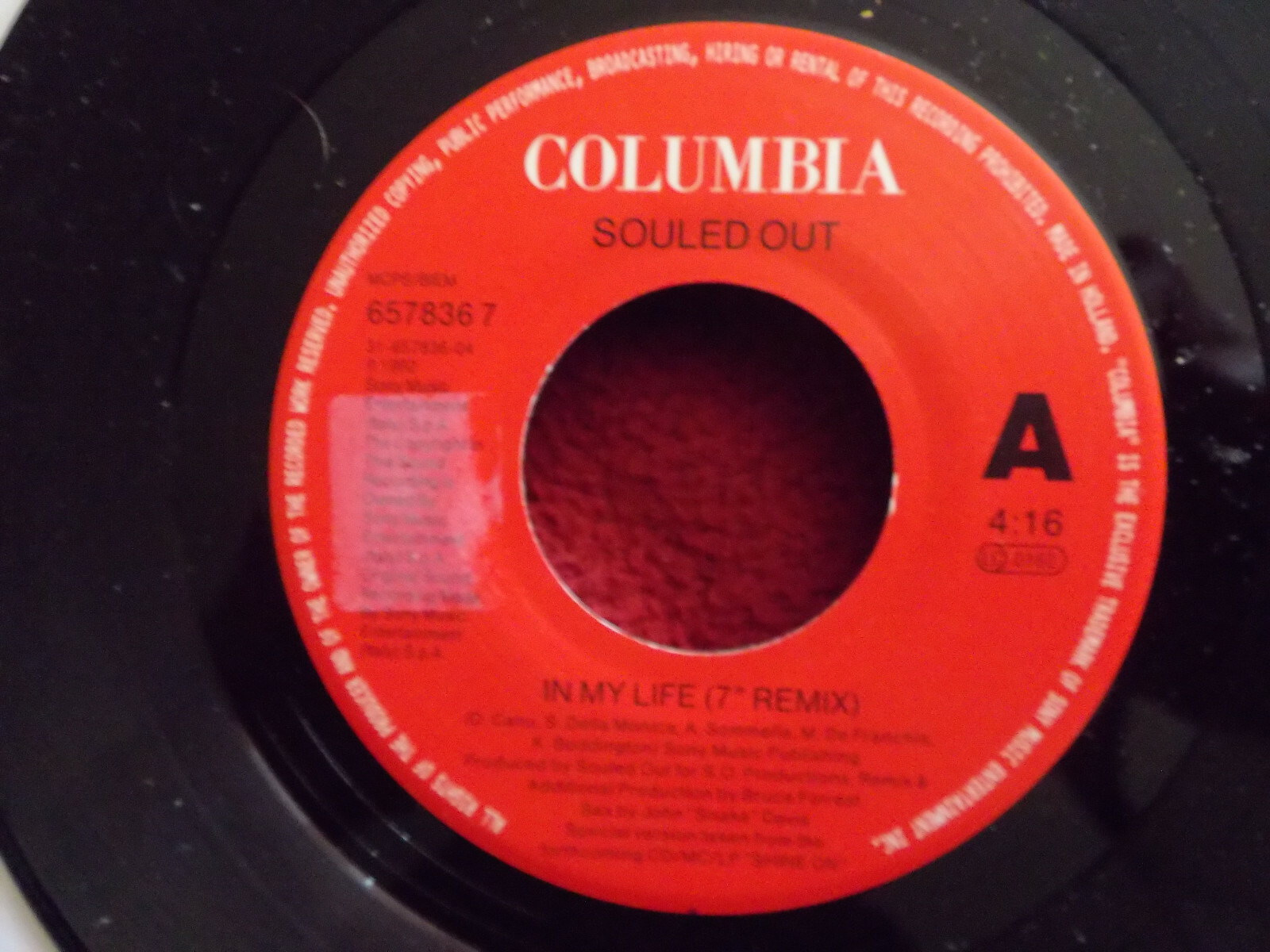 Souled Out – In My Life (Single, 7″ Remix / LP Version)