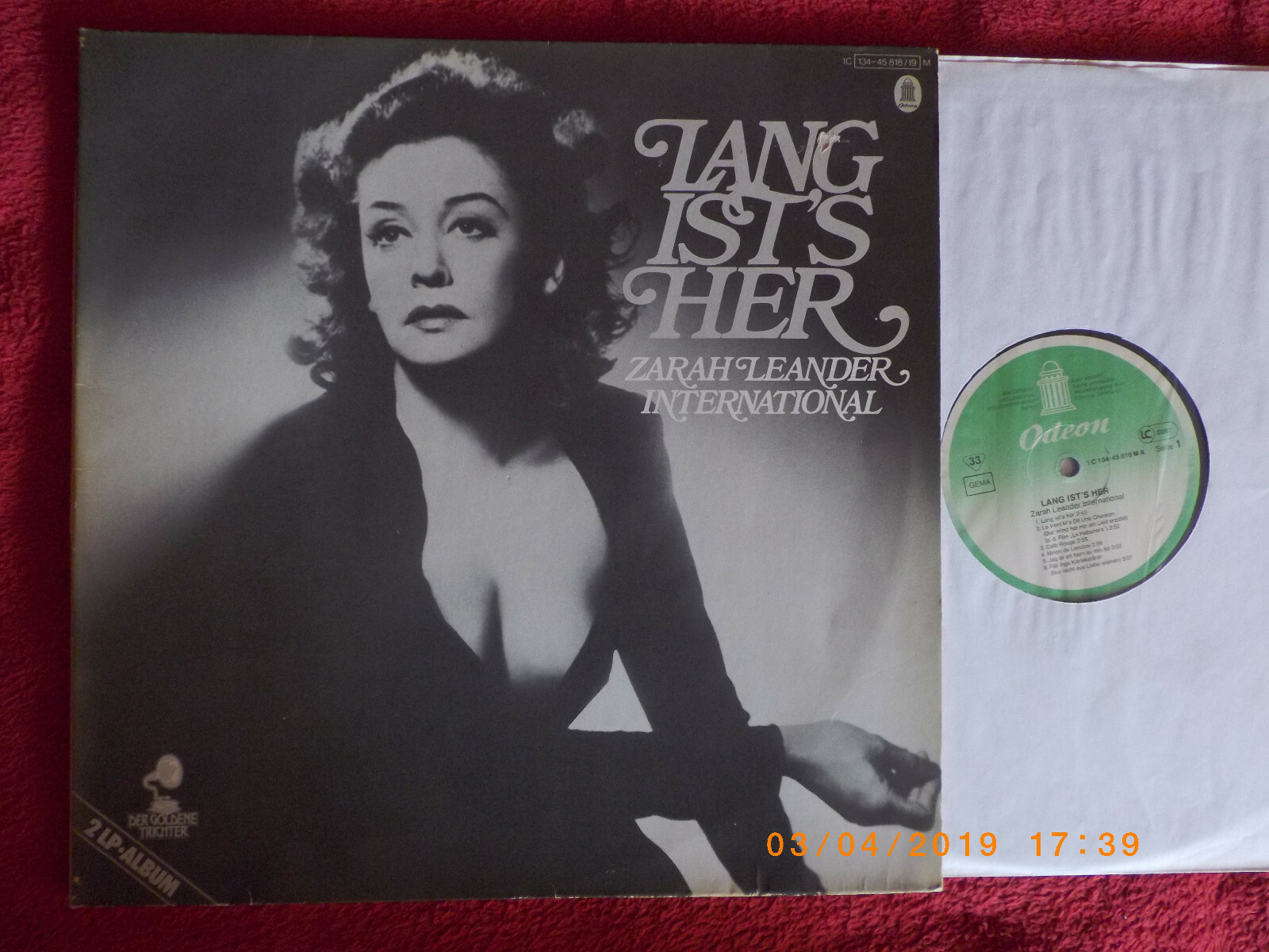 Zarah Leander – International: Lang ist’s her (Doppel-LP)