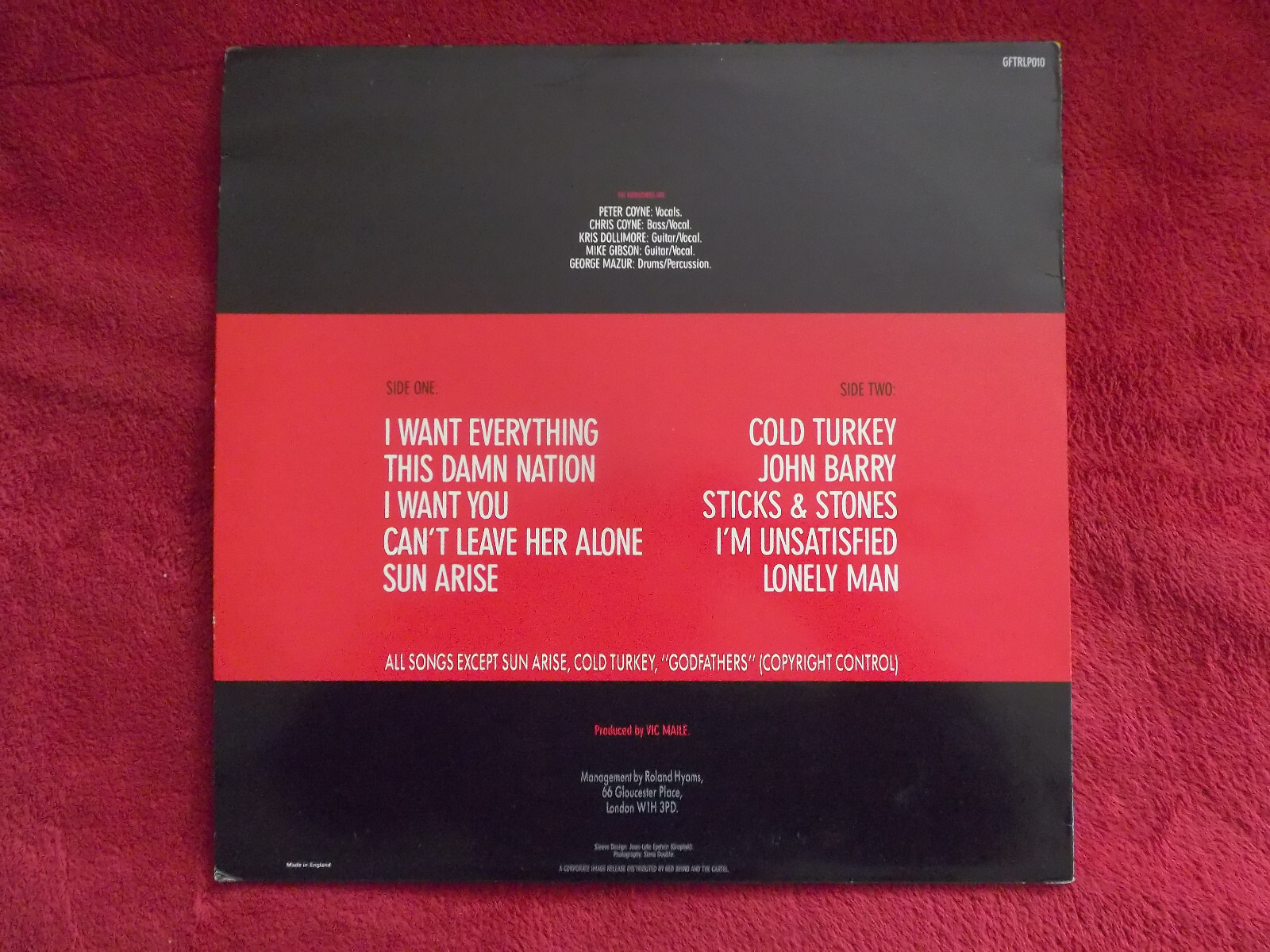 The Godfathers – Hit by Hit (LP, 1986), Bild 2