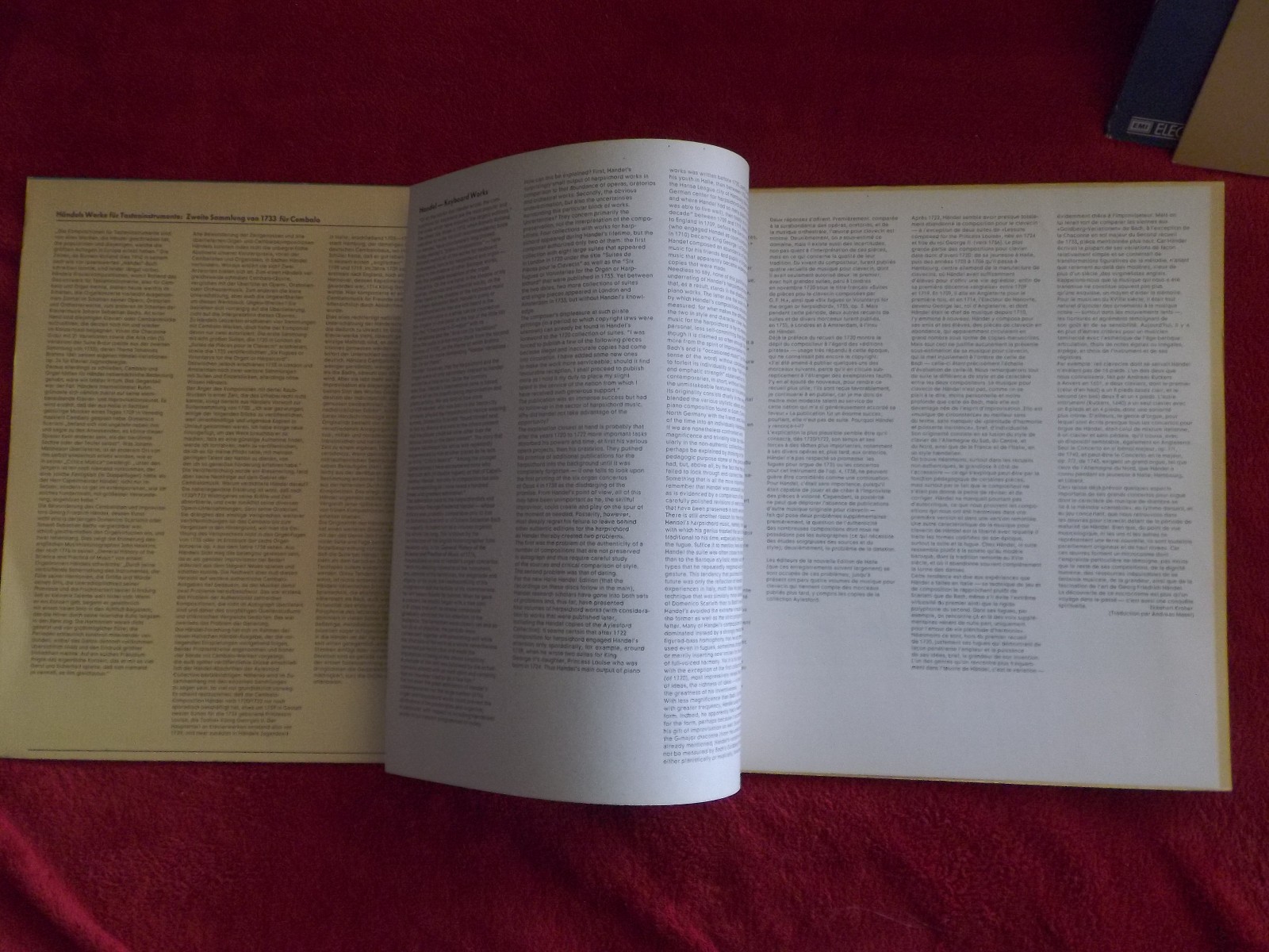 Händel – Das Clavier Werk 2, Edgar Krapp | Orbis Records 31 260 3 | D-LP, Bild 2