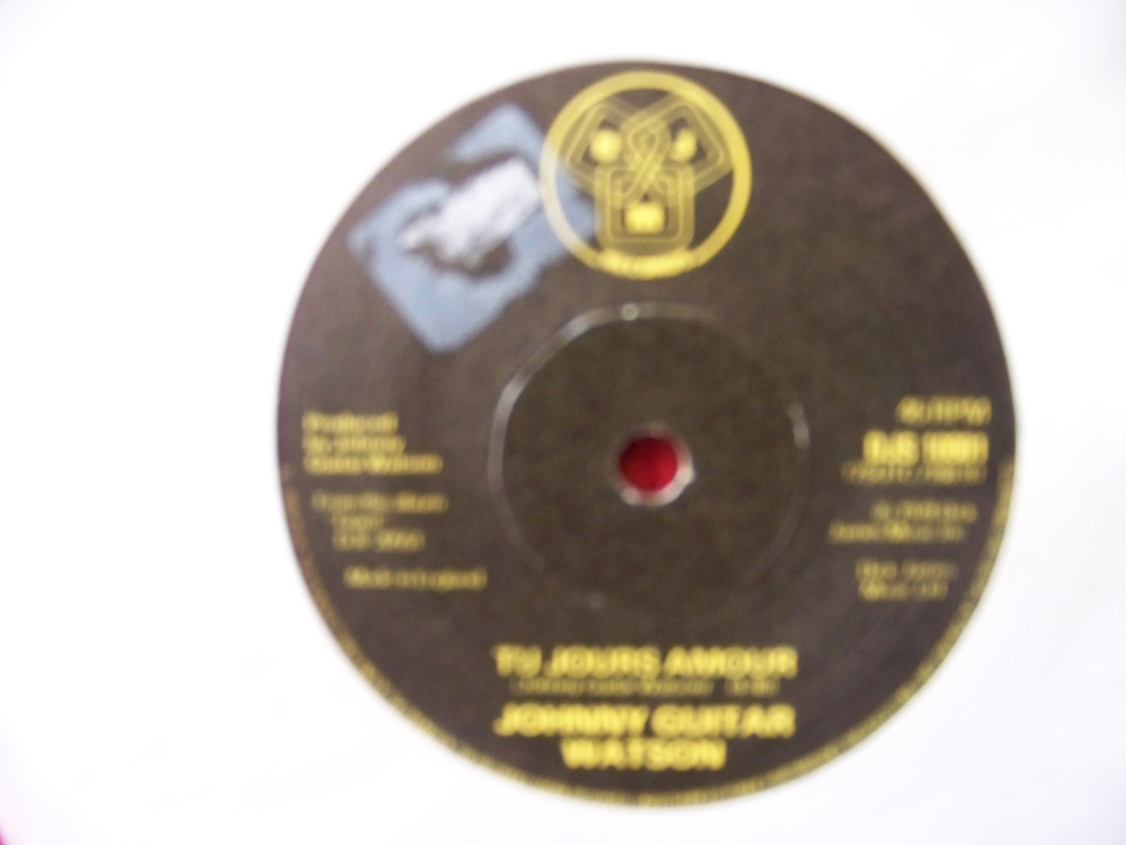 Johnny Guitar Watson – Miss Frisco / Tu jours amour (DJM Records, DJS 10881, 1978), Bild 2