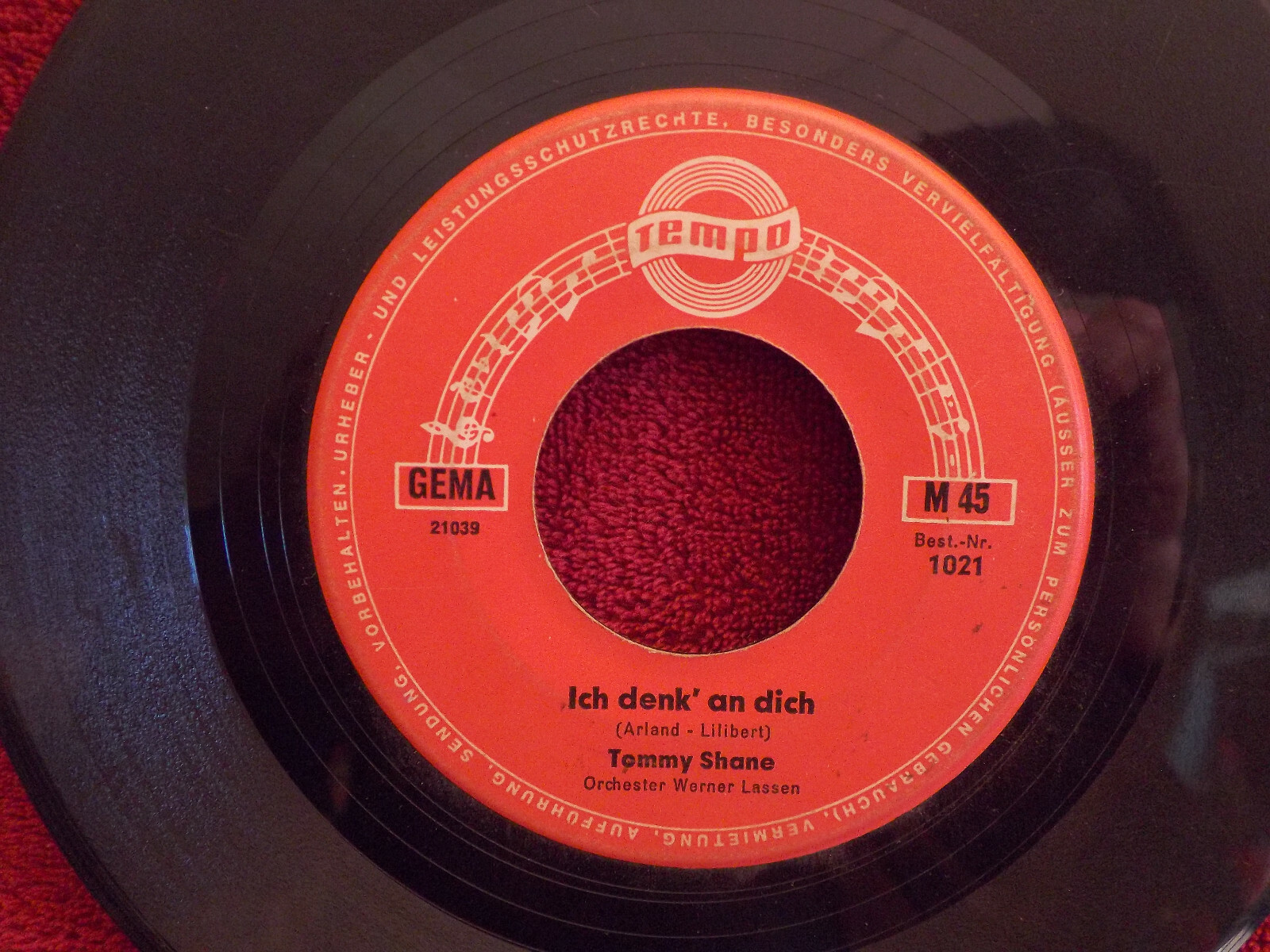 Erika Baum / Tommy Shane – Jeder Schotte / Ich denk´ an dich (Tempo 1021), Bild 2