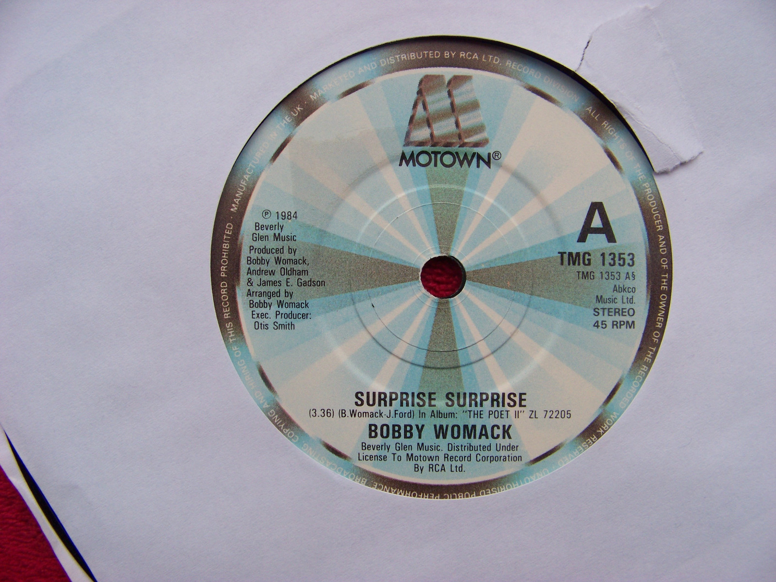 Bobby Womack – Surprise Surprise / American Dream (Motown, 7″-Single, 1984)