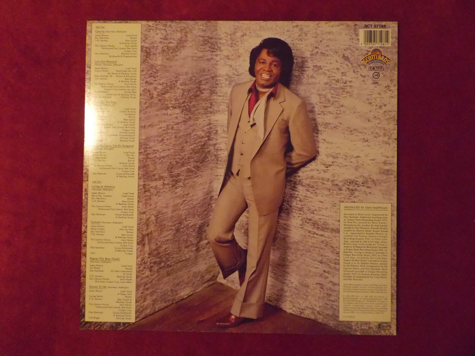 James Brown – Gravity (LP, Niederlande, 1986), Bild 3