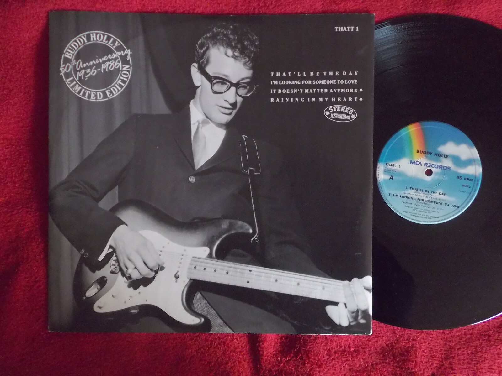 Buddy Holly – 50th Anniversary 1936-1986 (4-Track Maxi, MCA Records, 1986)