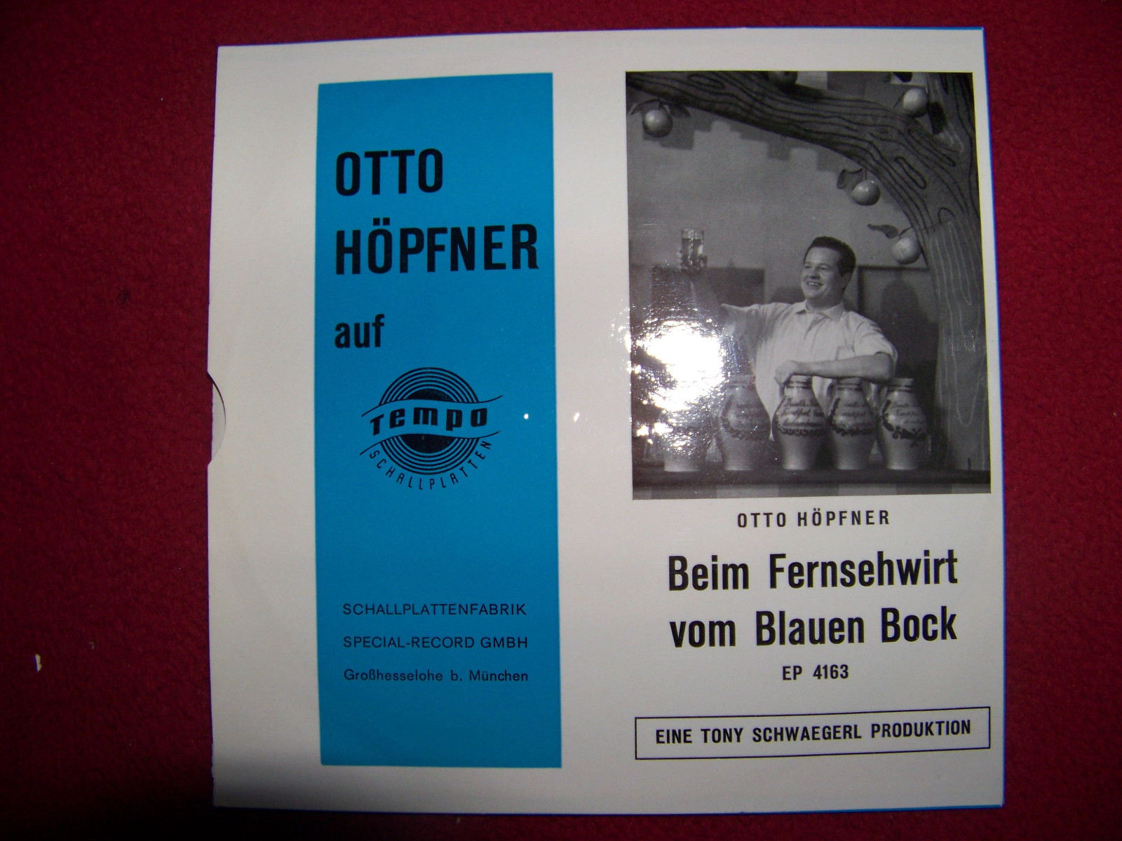 Otto Höpfner – Beim Fernsehwirt vom Blauen Bock (Tempo Records, 7″ Single), Bild 2
