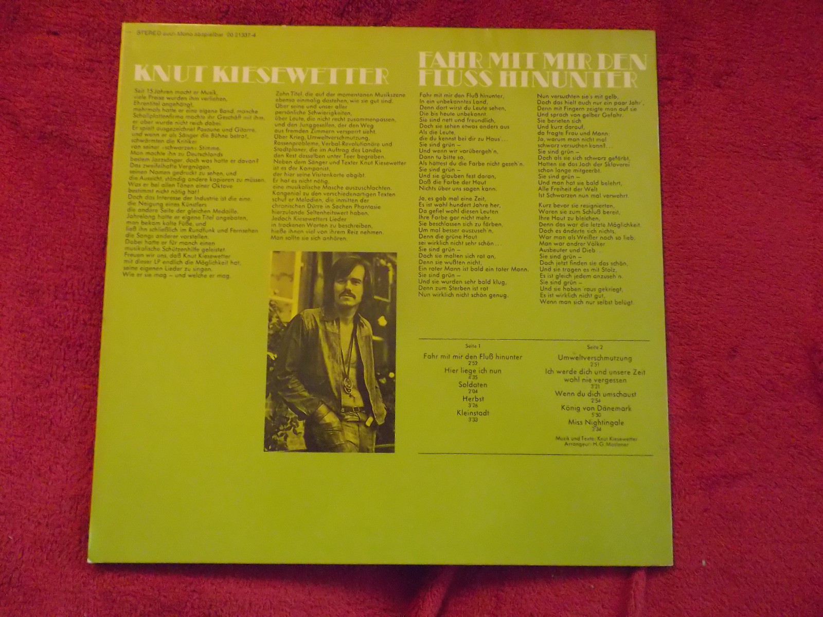 Knut Kiesewetter – Fahr mit mir den Fluss hinunter (BASF, LP), Bild 2