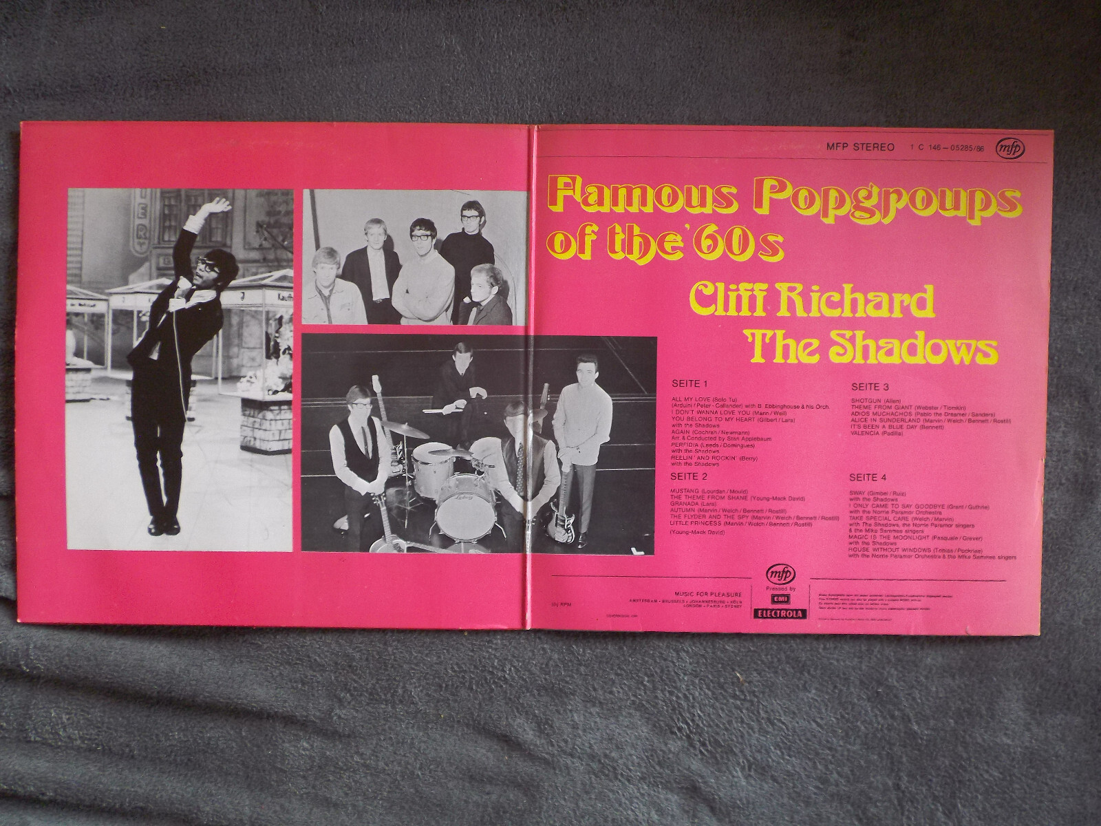 Cliff Richard & The Shadows – Famous Popgroups of the 60s | EMI Doppel-LP, Bild 2