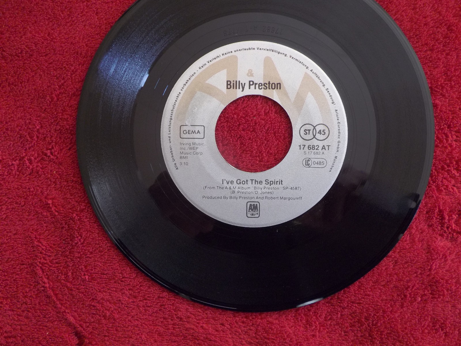 Billy Preston – I've got the spirit / Do what you want (Single, 7″, A&M Records 17 682 AT)