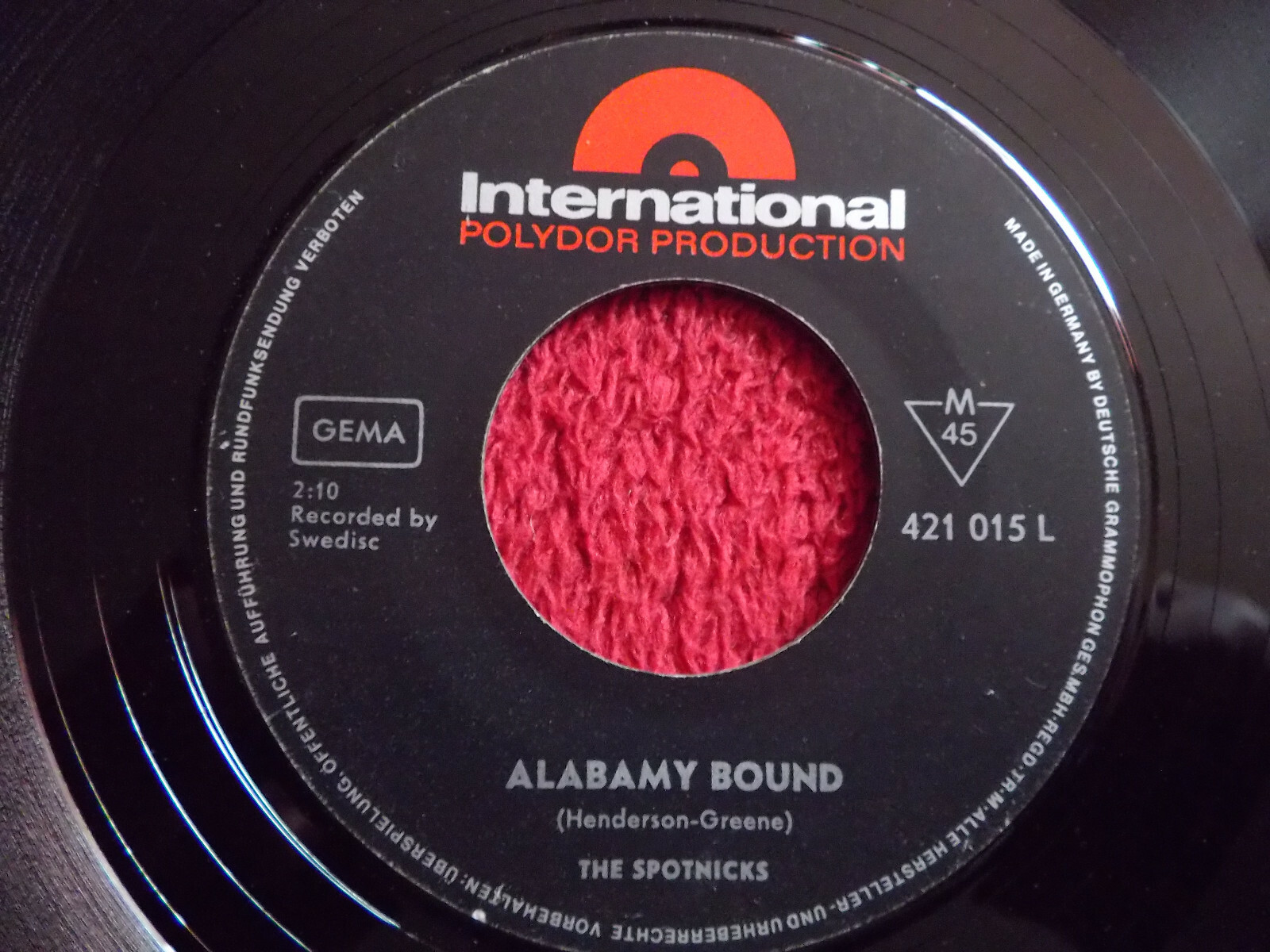 The Spotnicks – Alabamy Bound / In the Mood | Polydor 421 015