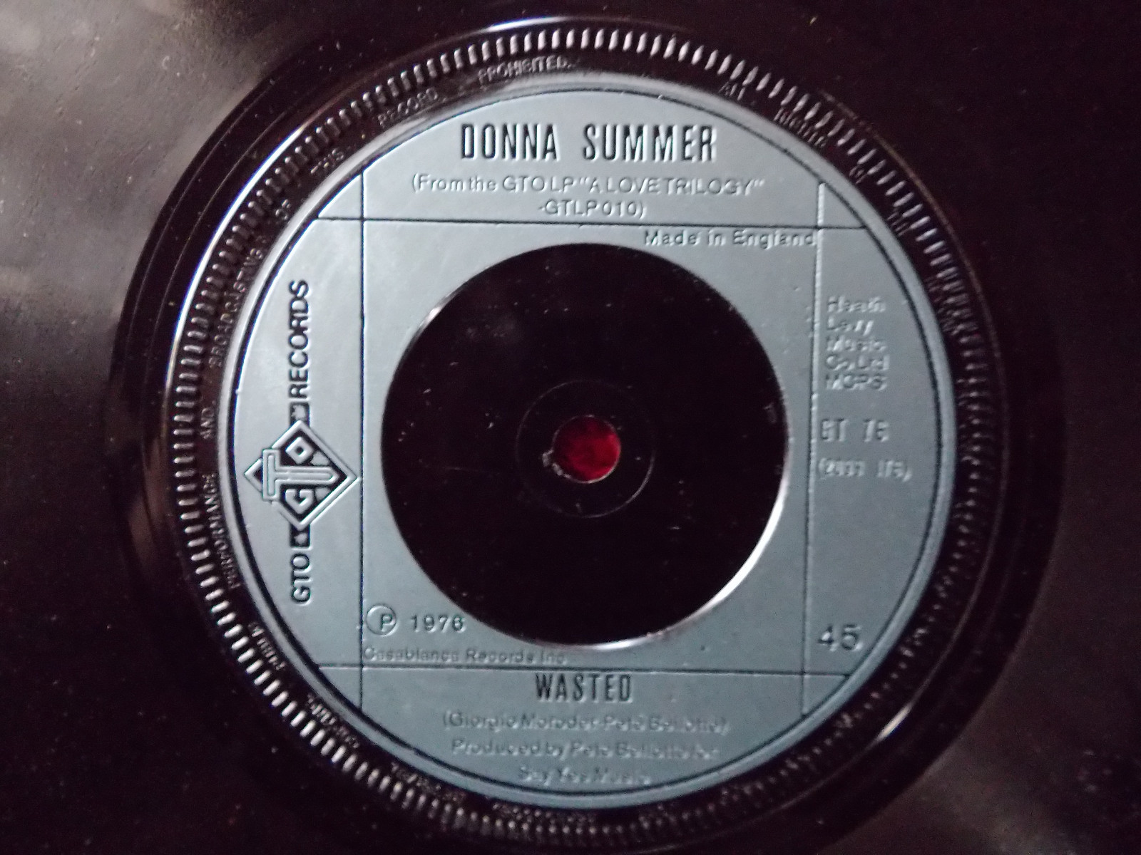 Donna Summer – Winter melody / Wasted | GTO Records, Single, Bild 2