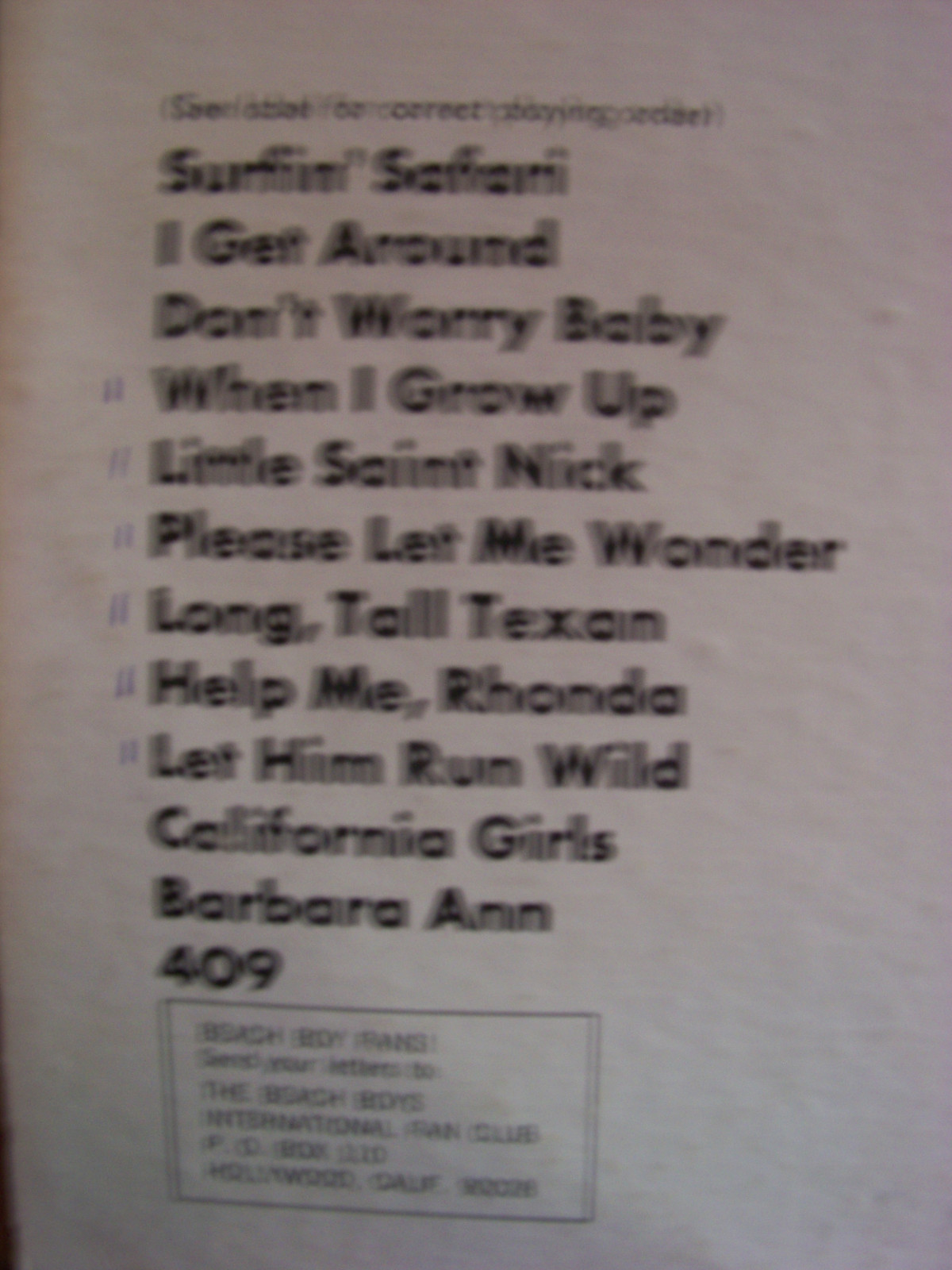 The Beach Boys – Best of the Beach Boys Vol. 2 (LP), Bild 3