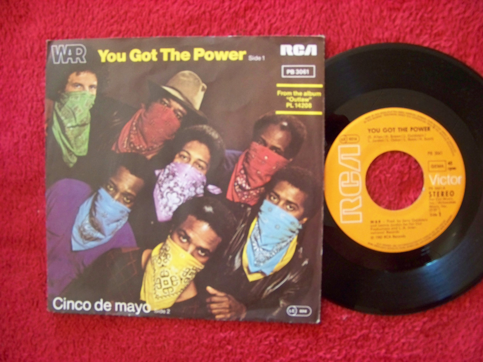 War – You Got the Power / Cinco de Mayo – RCA Records, PB 3061, Deutschland, 1982