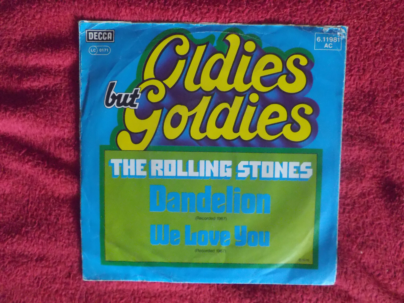 The Rolling Stones – Dandelion / We Love You | Decca 6.11 981, Deutschland, Bild 3
