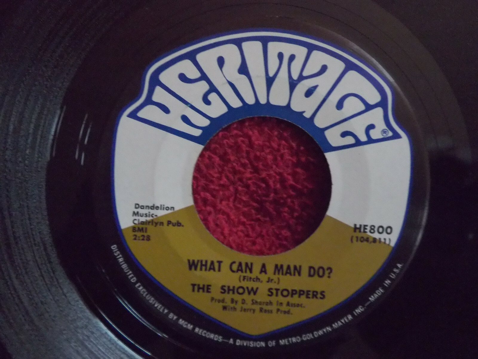 The Show Stoppers – Ain´t Nothing but a House Party / What Can Man Do (US 45), Bild 2