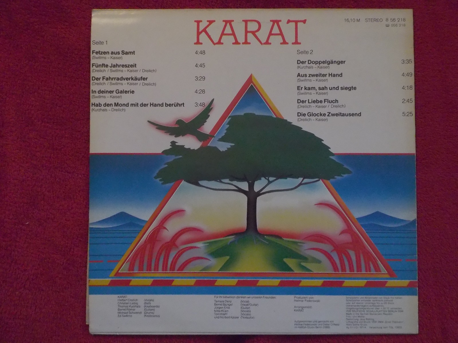 Karat – Fünfte Jahreszeit | LP, Amiga Records, 1987, Bild 3