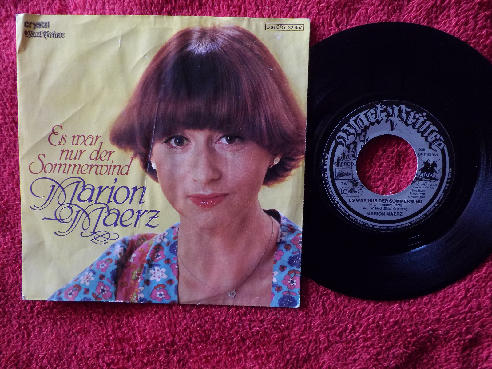 Marion Maerz – Es war nur der Sommerwind / Der Mann, der immer gewann (45er-Single)