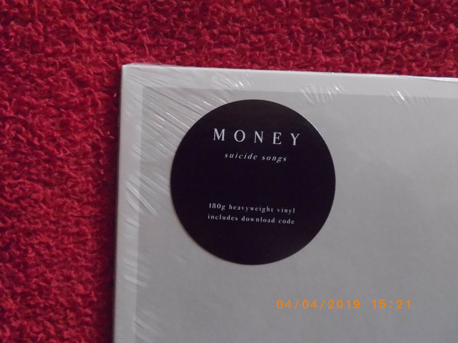 Money – Suicide Songs (LP, Bella Union, 2016), Bild 2