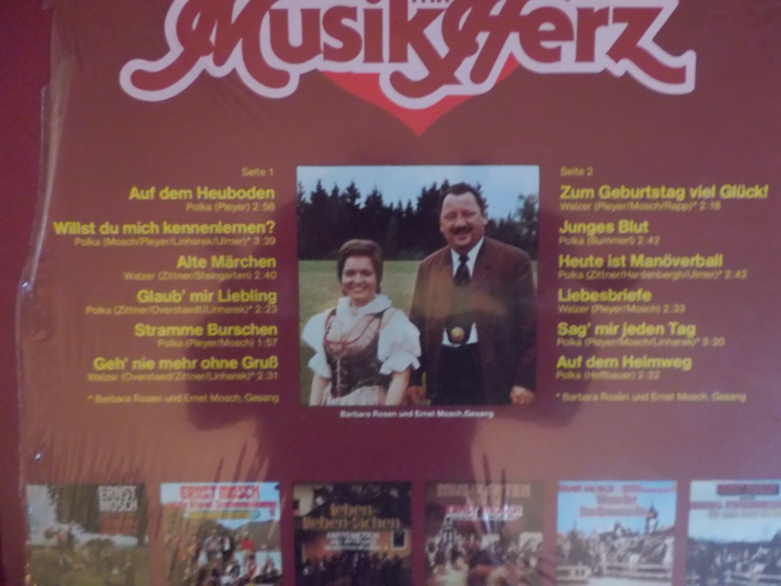 Ernst Mosch und die Original Straßenmusikanten – Musik mit Herz (Telefunken, LP), Bild 3