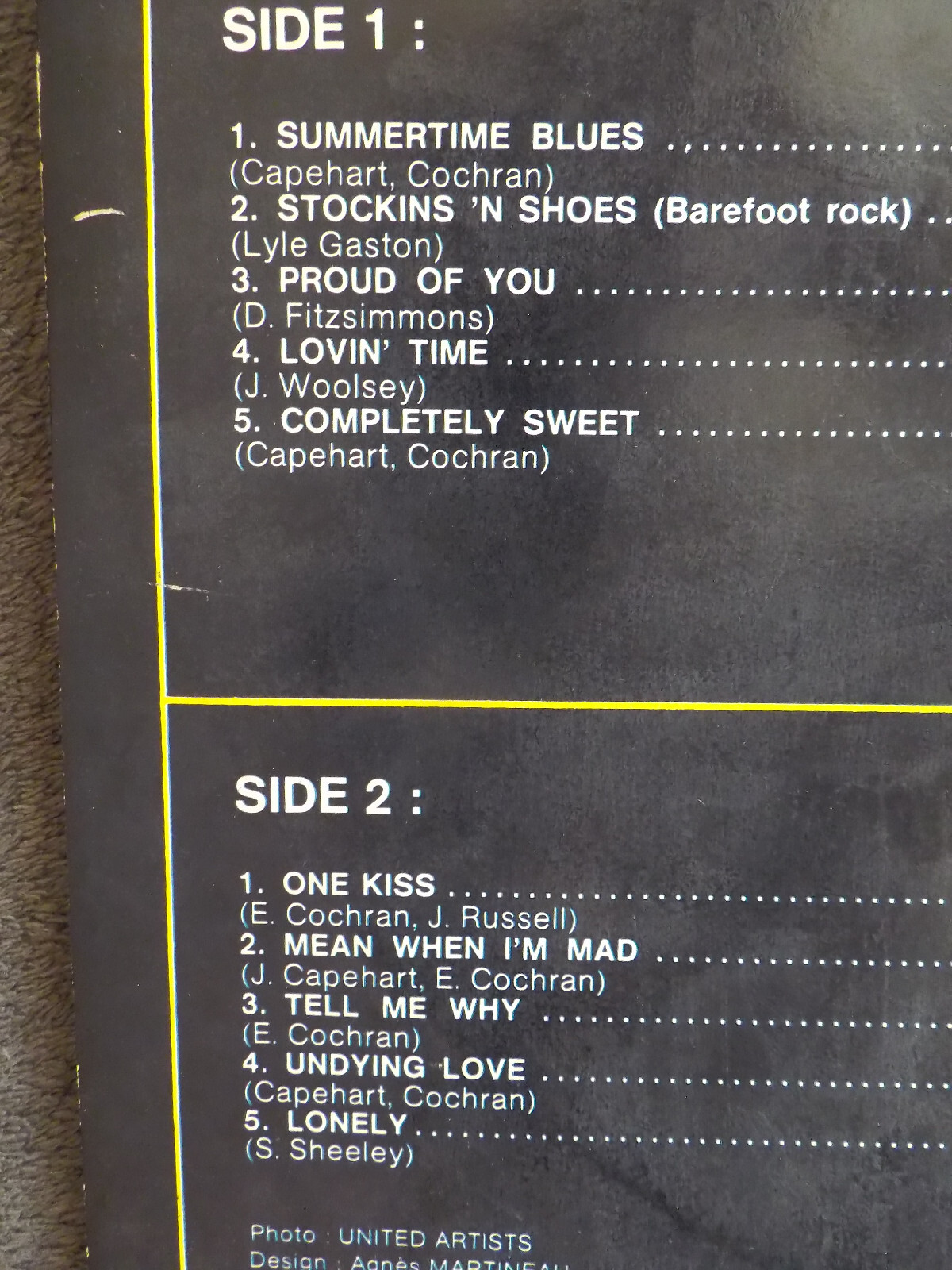 Eddie Cochran – Eddie Cochran | Sunset Records SLD 55003/4, französische Doppel-LP, Bild 4