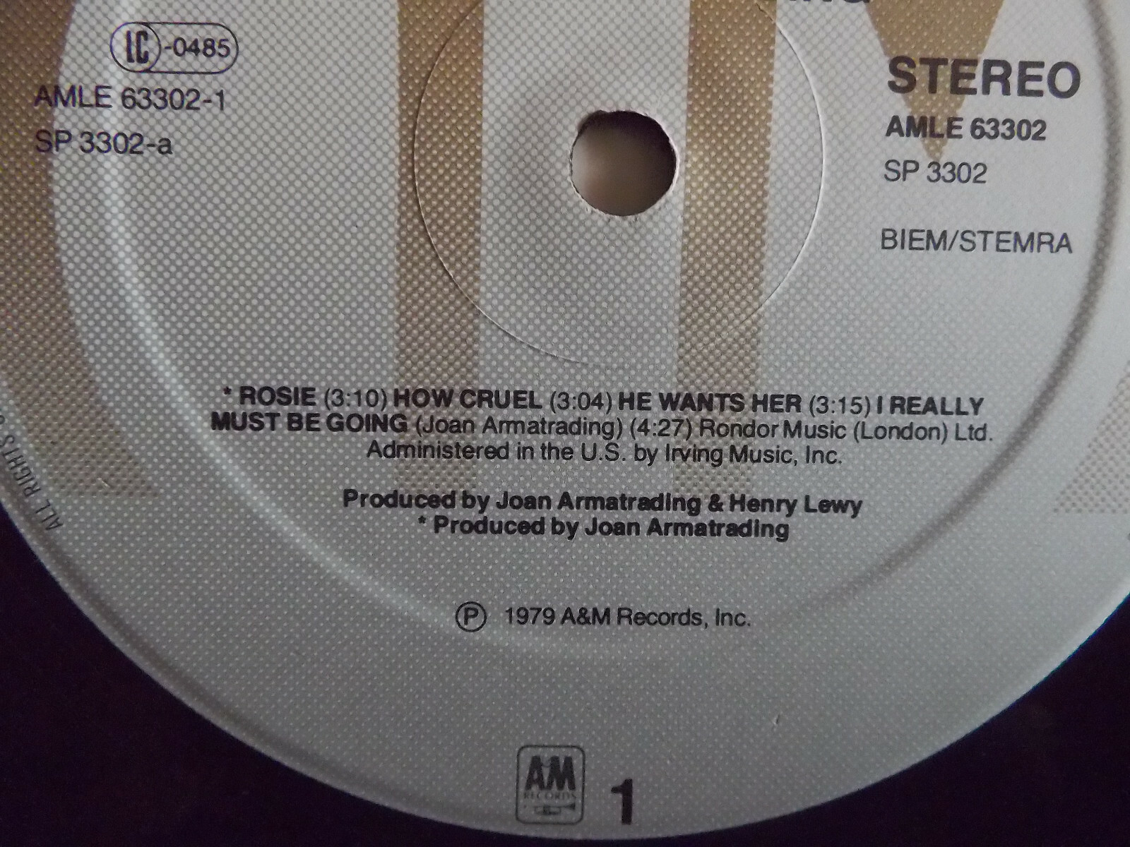 Joan Armatrading – How Cruel (One-sided Maxi, 1979), Bild 3