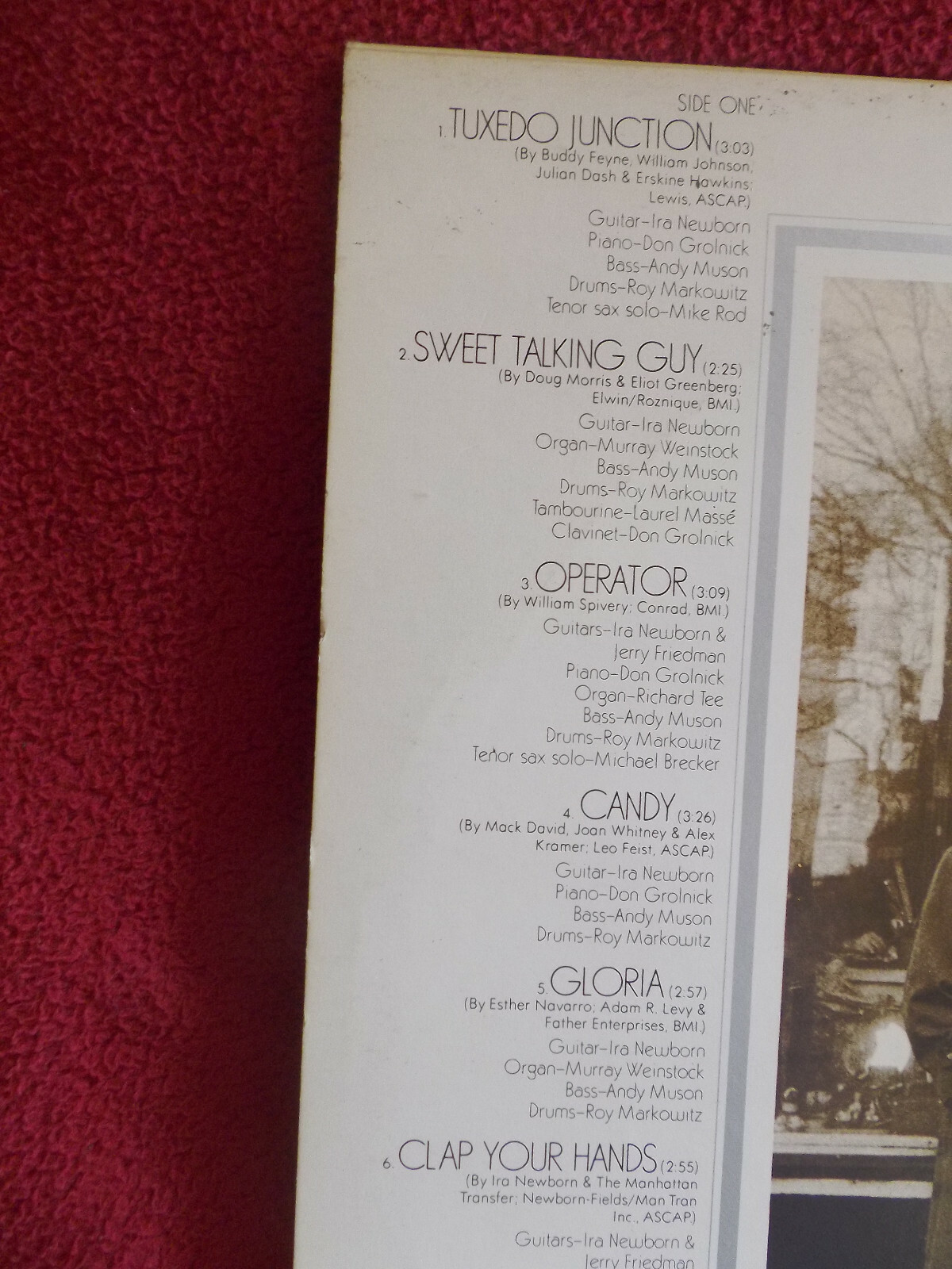 The Manhattan Transfer – same (LP, Atlantic Records, ATL 50138, 1975), Bild 3