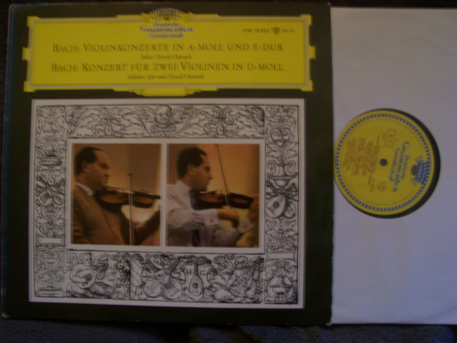 Bach: Violinkonzerte in A-Moll und E-Dur / Konzert für zwei Violinen in D-Moll – Deutsche Grammophon LP, 1962