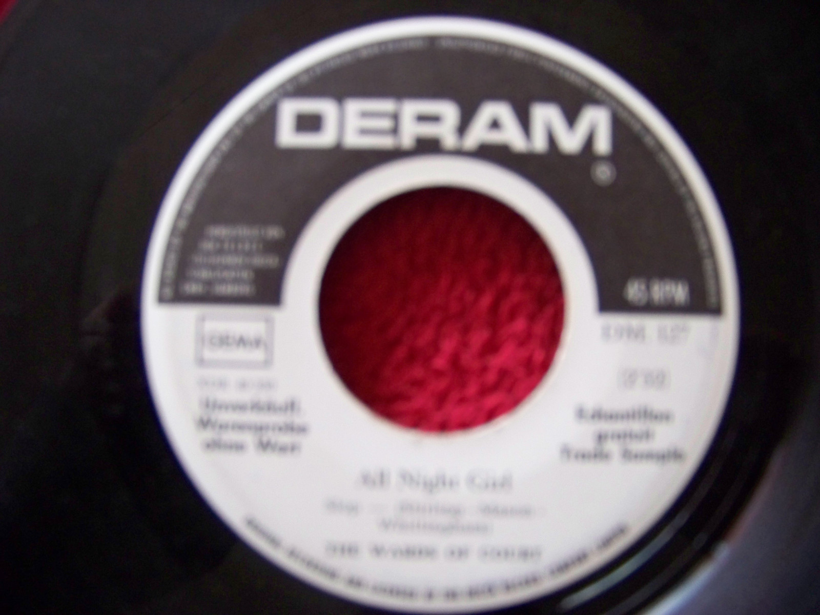 The Ward Of Court – All night girl / How could you say one thing (Deram DM. 127)
