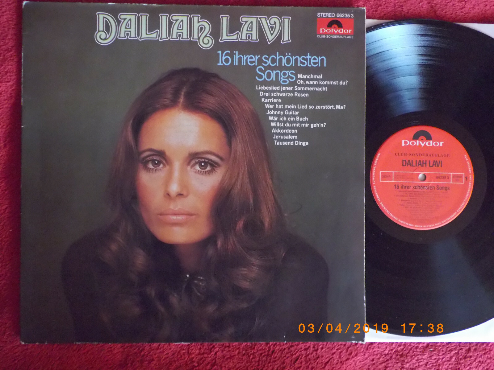 Daliah Lavi – 16 ihrer schönsten Songs | Polydor Club-LP